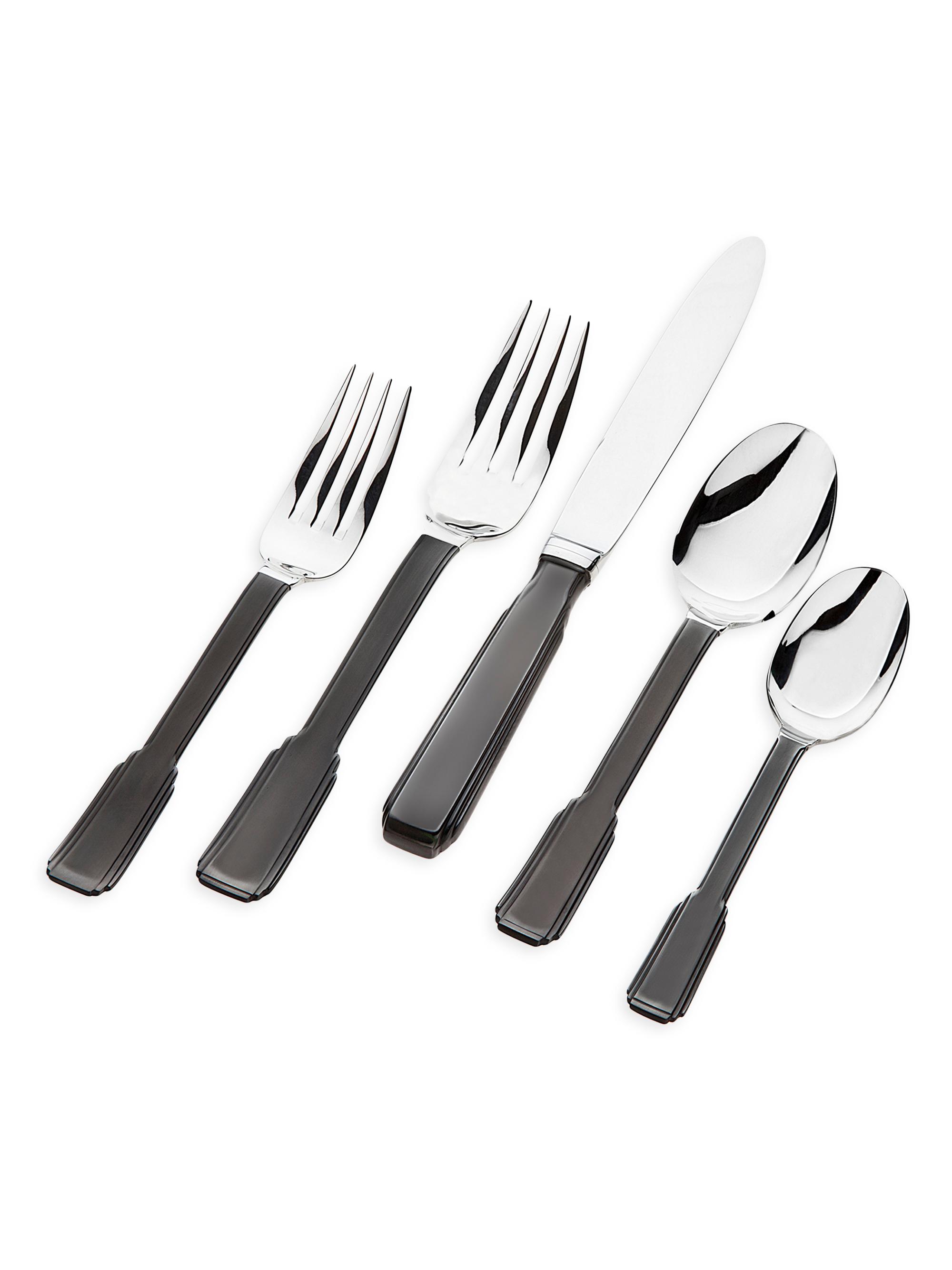 Ricci Argentieri Art Deco 20-Piece Stainless Steel Flatware Set