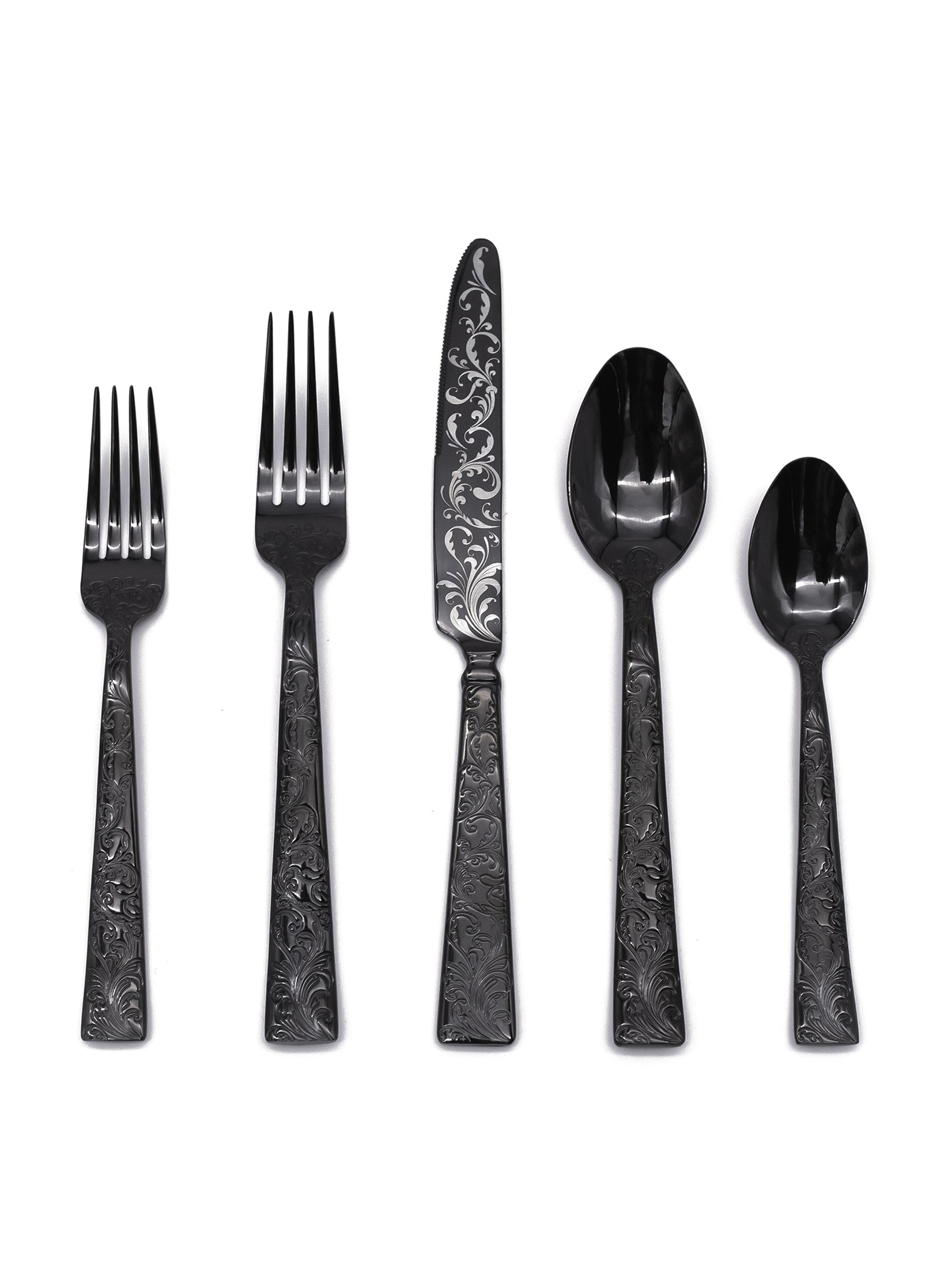 Ricci Argentieri Parisian Gardens 20-Piece Stainless Steel Flatware Set