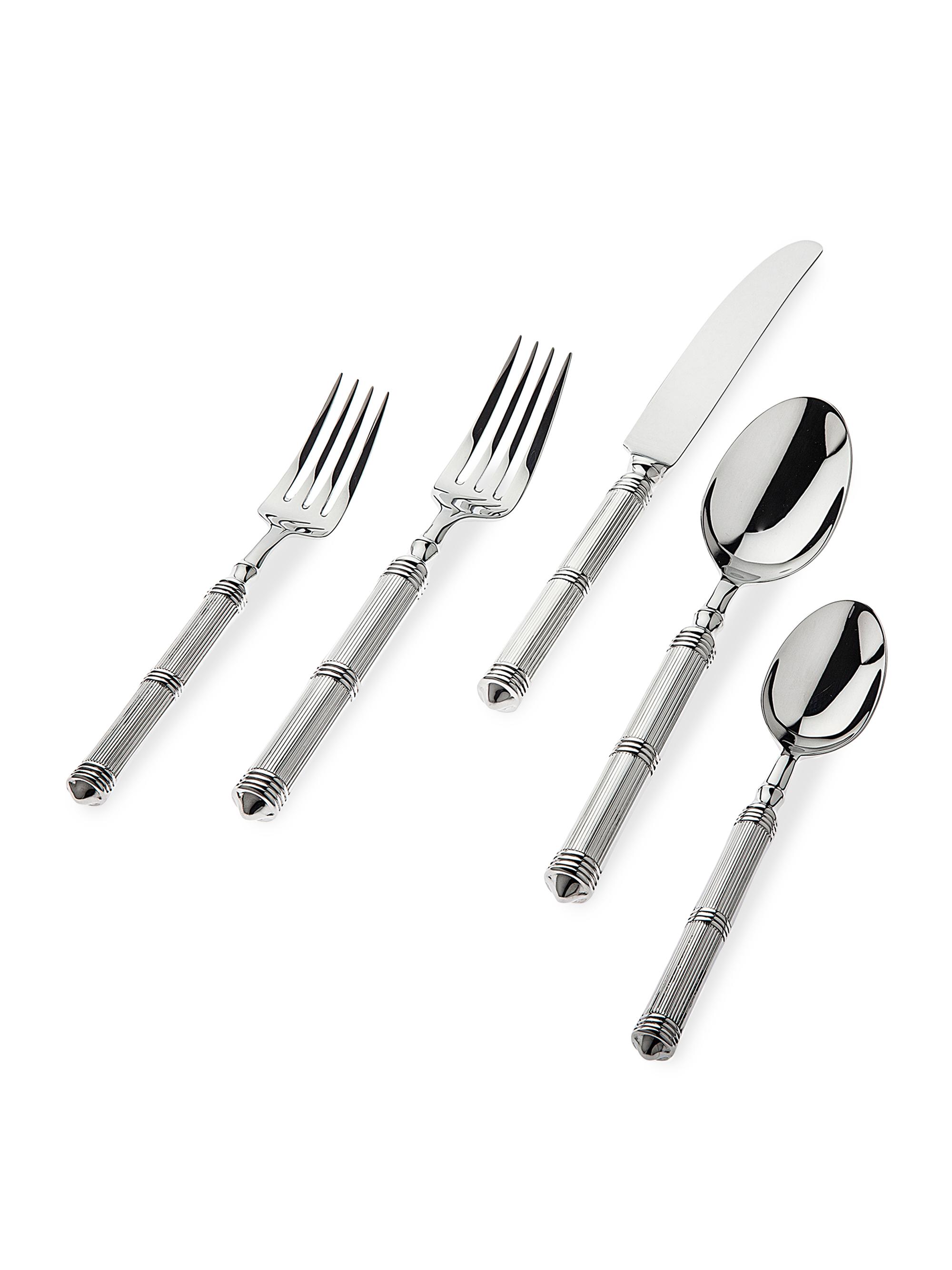 Ricci Argentieri Castello 5-Piece Stainless Steel Flatware Set