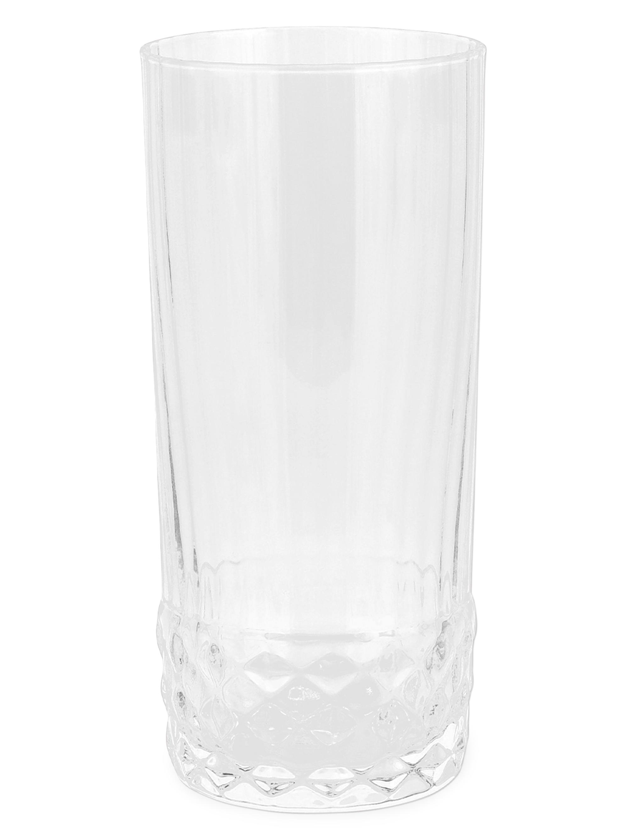 Vietri Deco Tall Tumbler Glass - Blue
