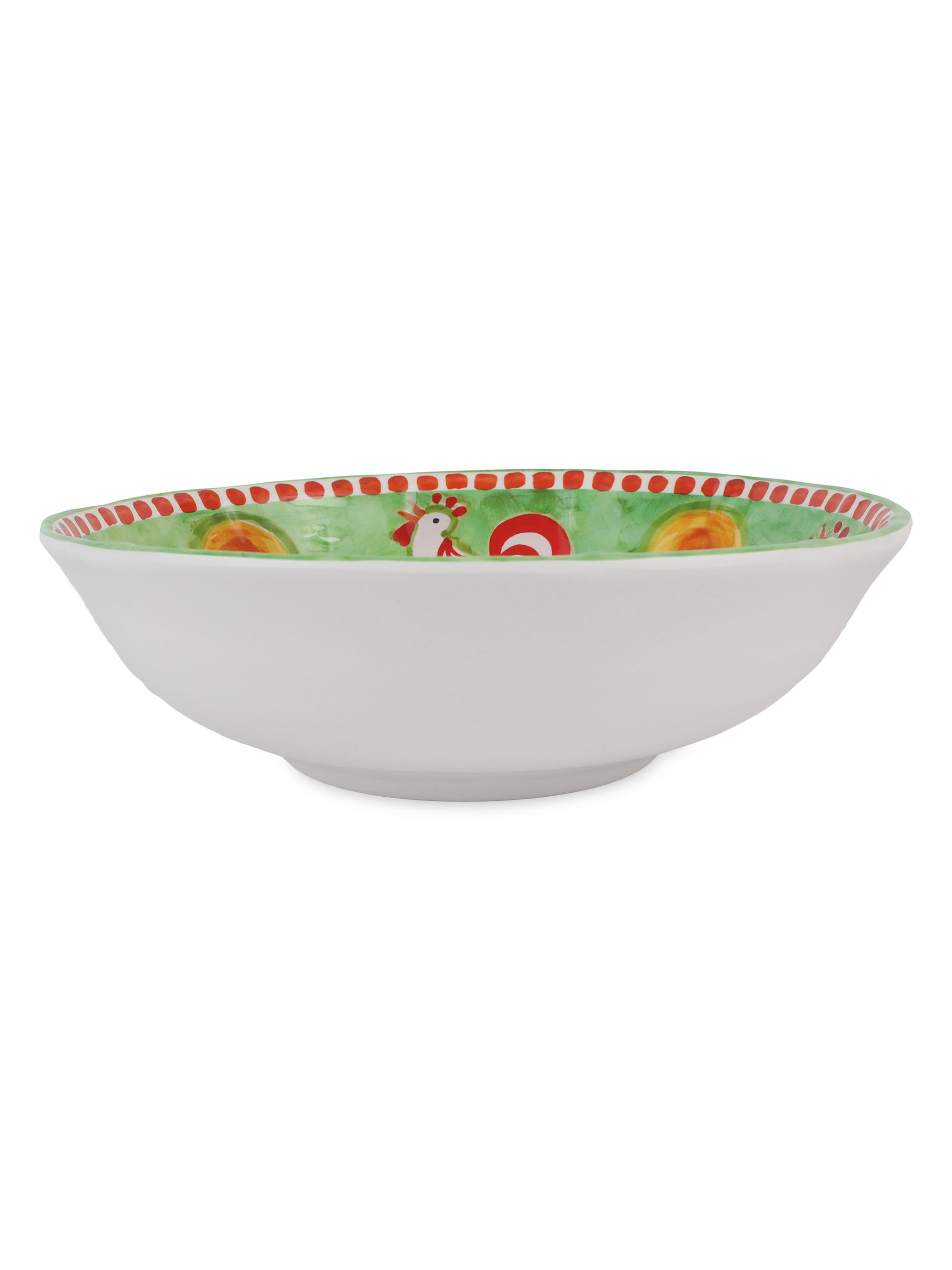 Vietri Melamine Campagna Gallina Large Serving Bowl
