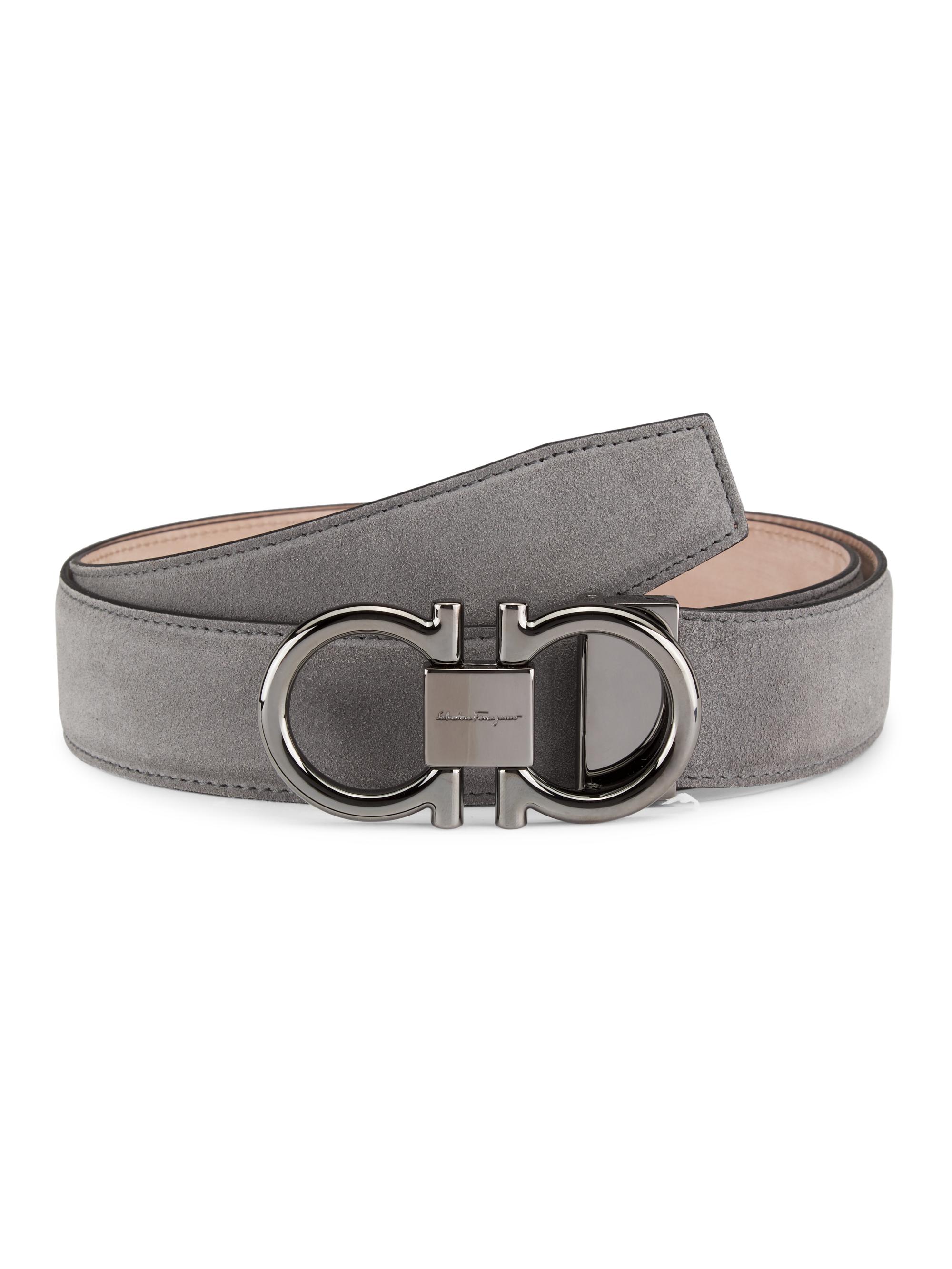 FERRAGAMO Gancini Buckle Cut-to-Size Leather Belt | Saks  display picture 2