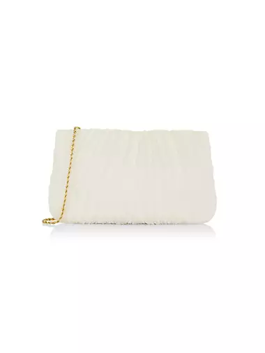 Brit Pleated Clutch-On-Chain
