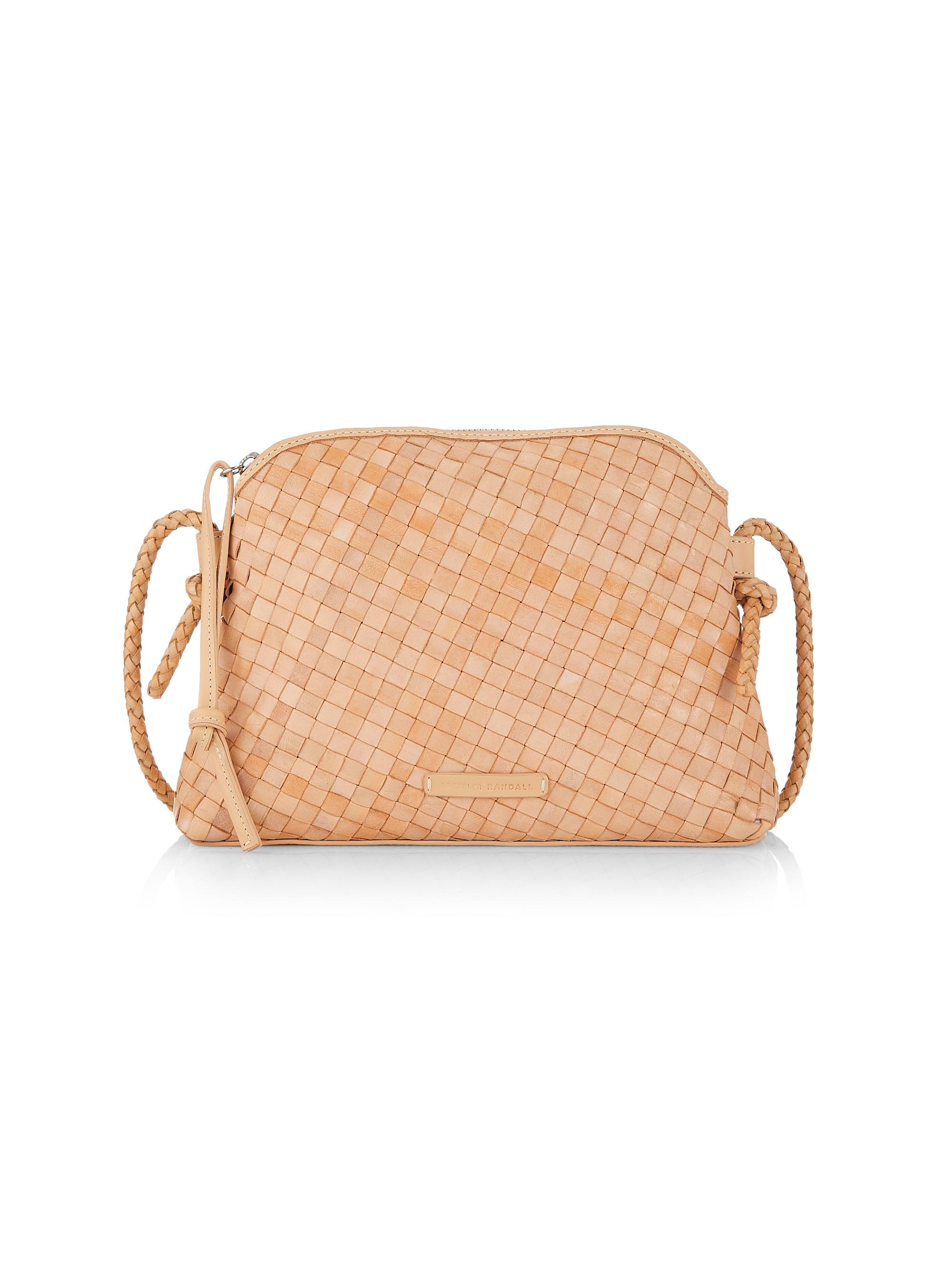 Loeffler Randall Women's Mallory Woven Leather Crossbody Bag - Desert Sand