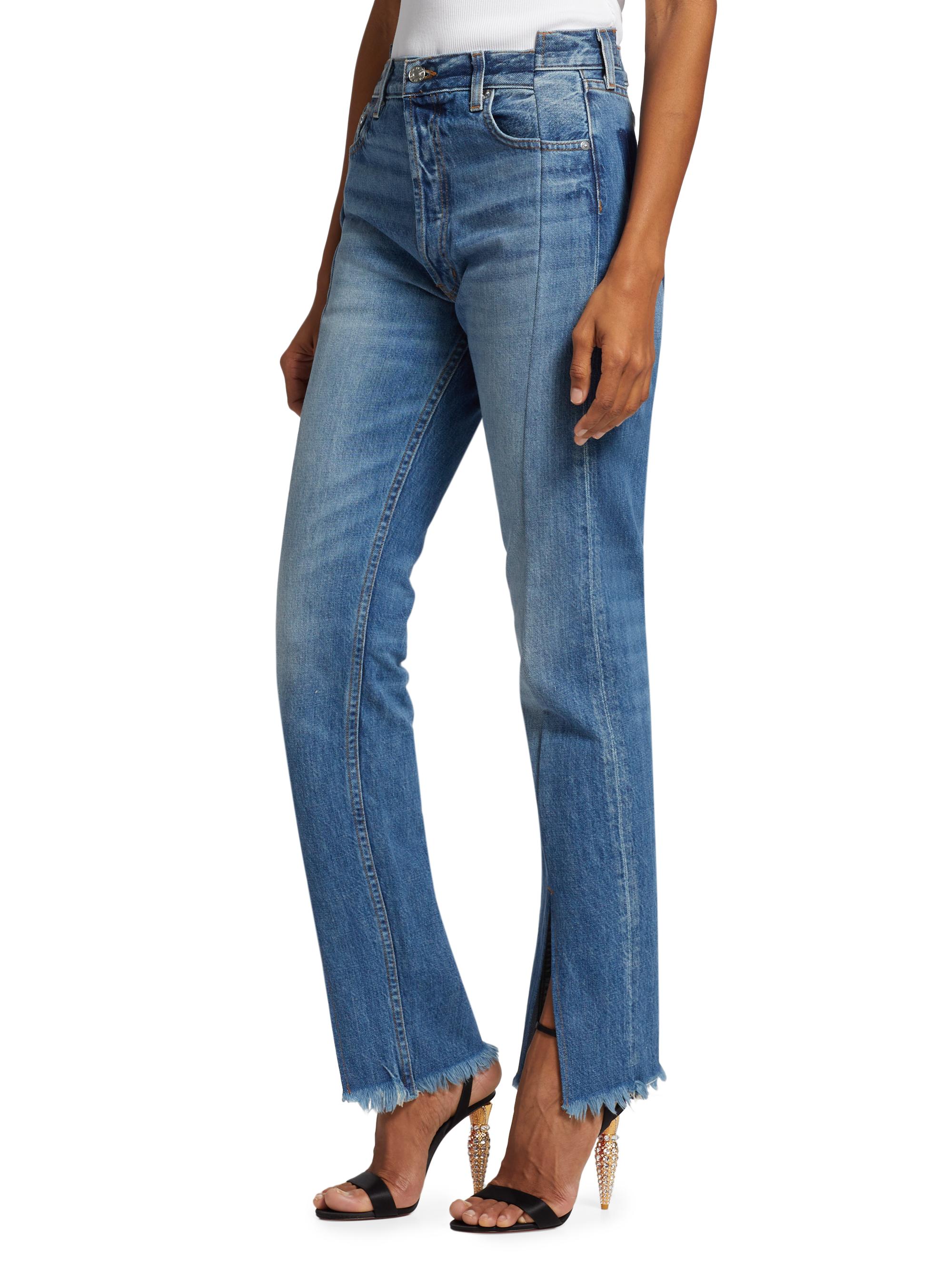 heme  EB Denim Split Hem OG Replica Hendrix Jeans | Saks Fifth Avenue