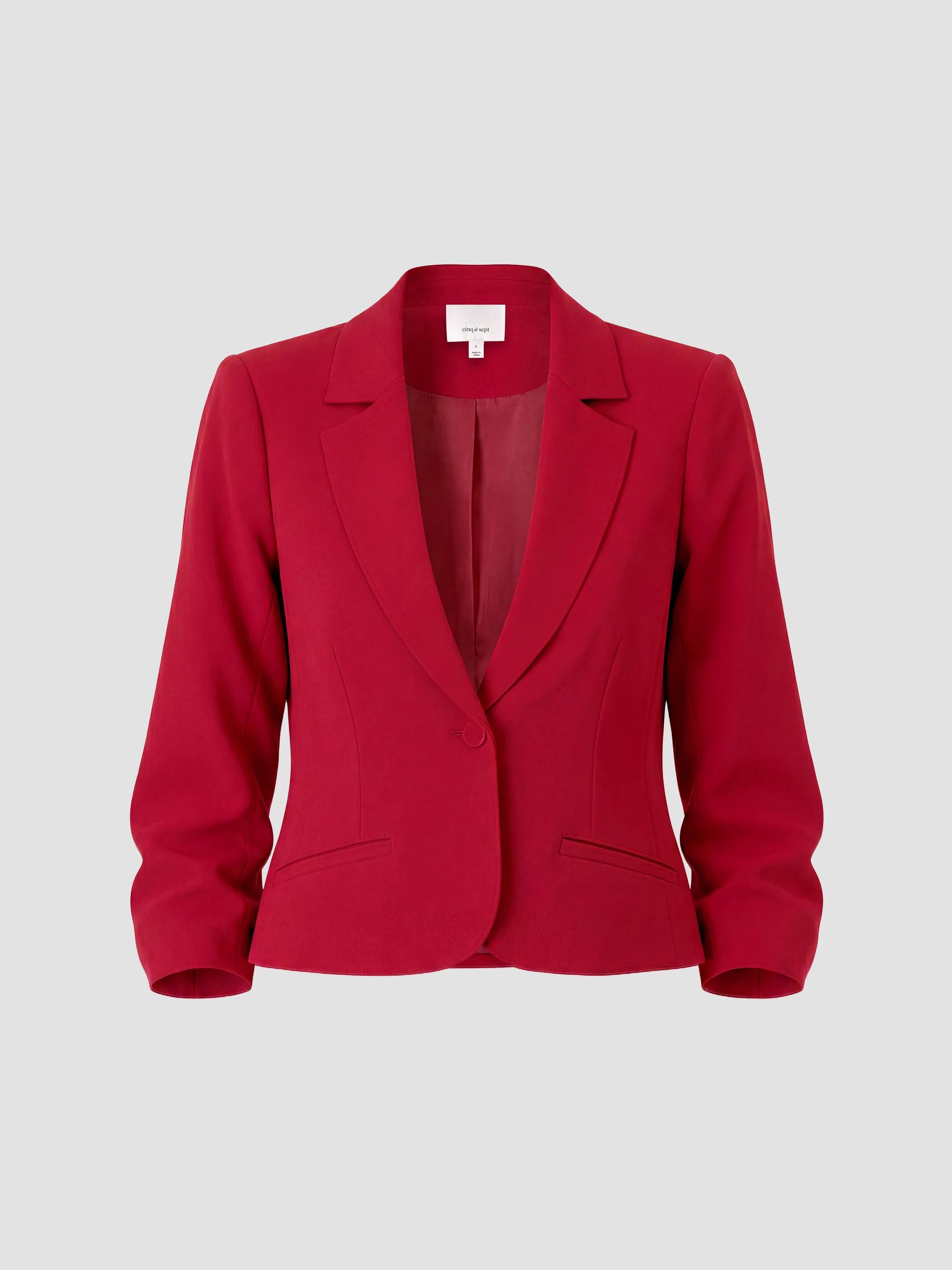 Theory Staple Classic Crepe Single-Button Blazer | Saks Fifth Avenue