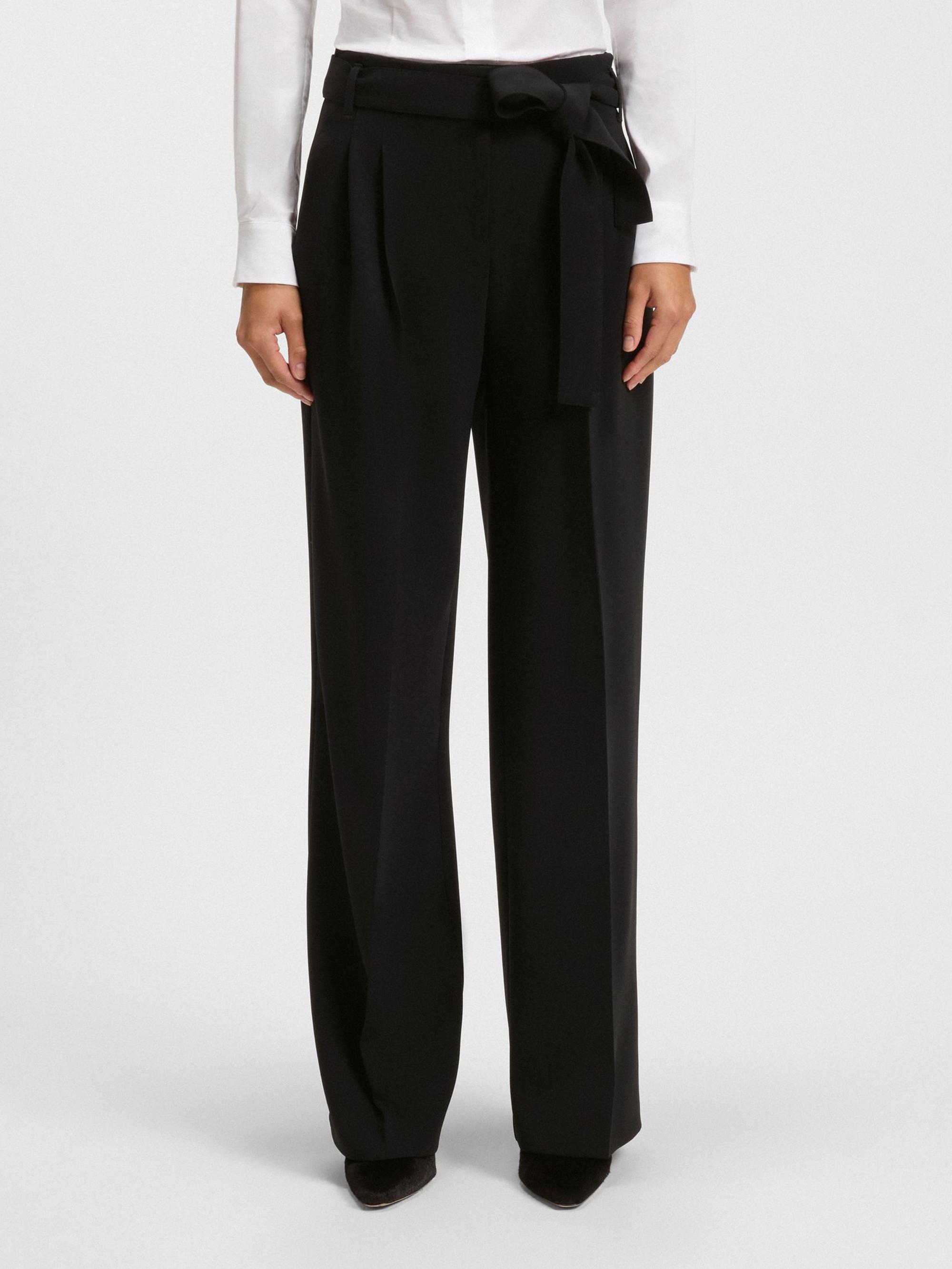 BOSS Relaxed-Fit Trousers in Crease-Resistant Japanese Crepe