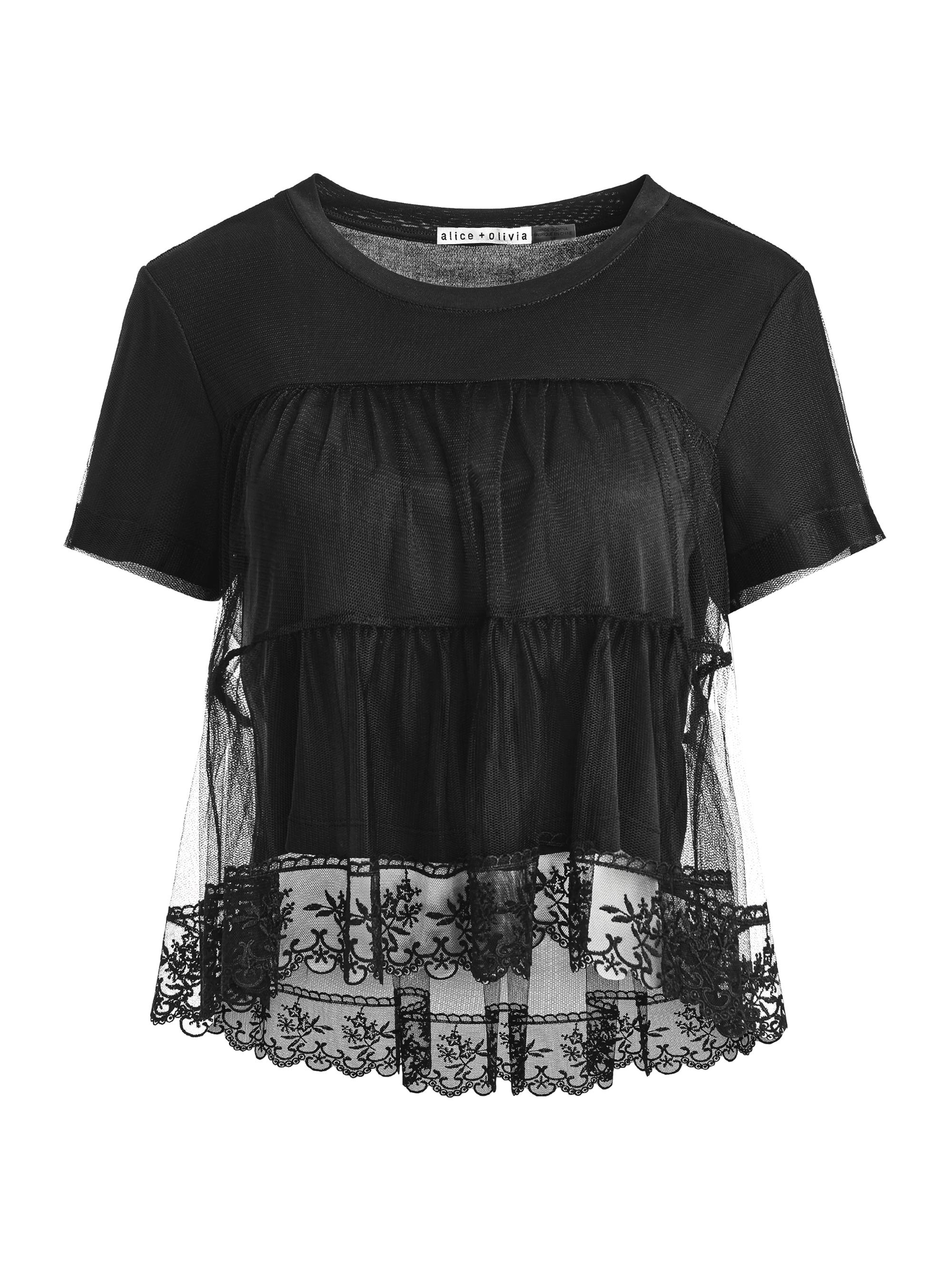 トップス EAPHI TULLE LACE SHIRT TULLE LACE SHIRT