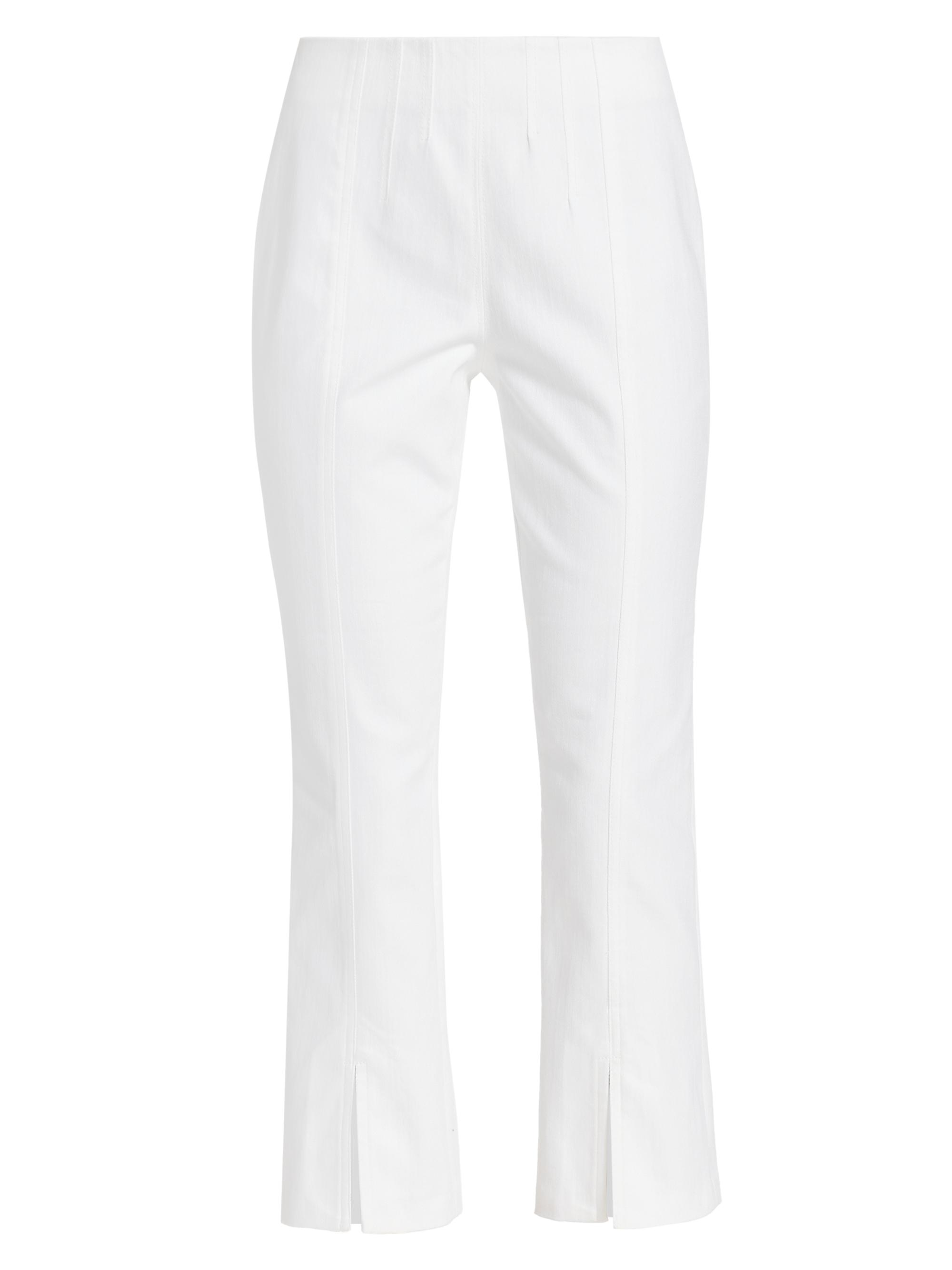 Cinq à Sept Women's Laurie Stretch Denim Straight Crop Jeans - White