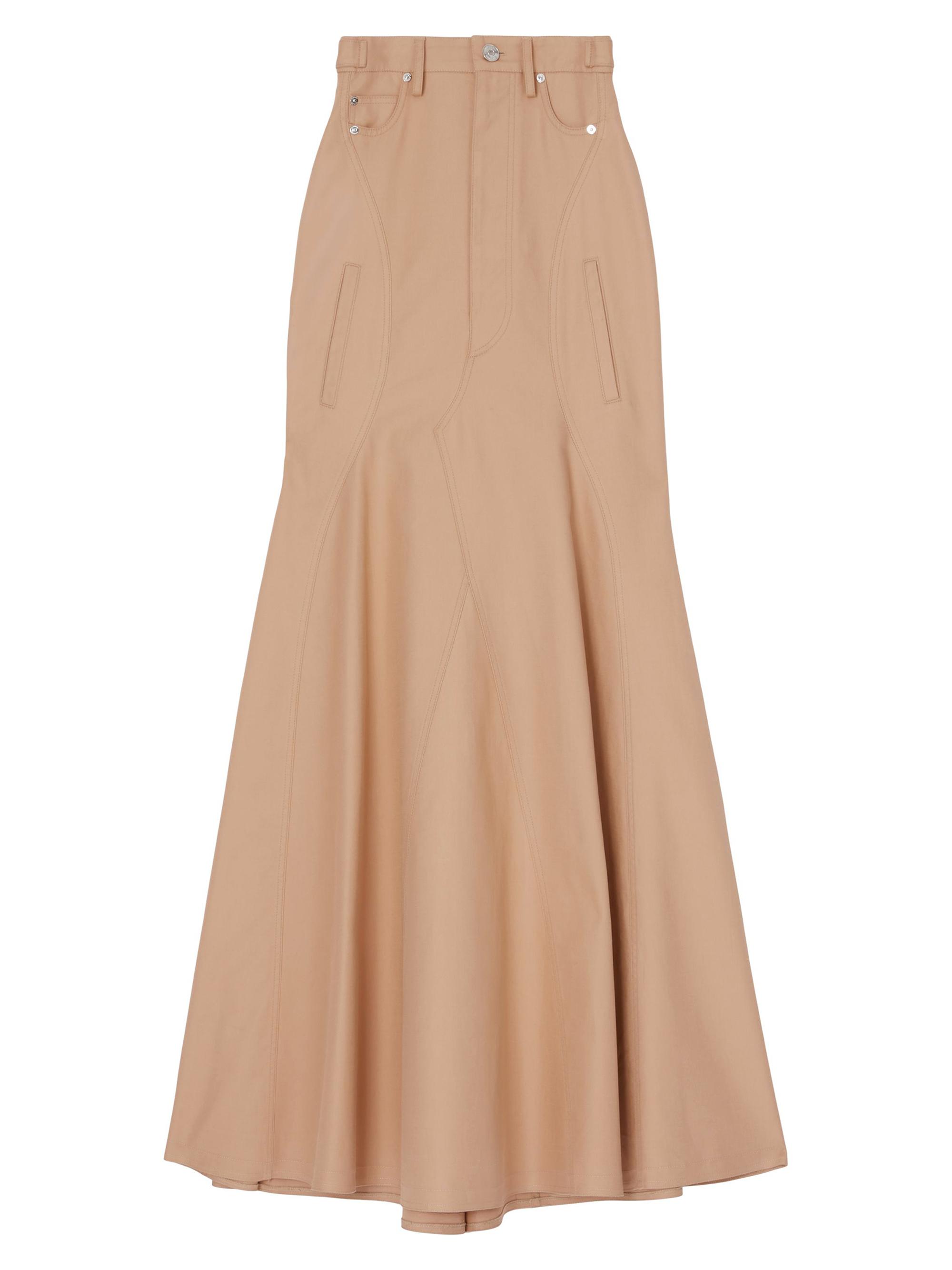 Burberry Women's Cotton Gabardine Skirt - Pale