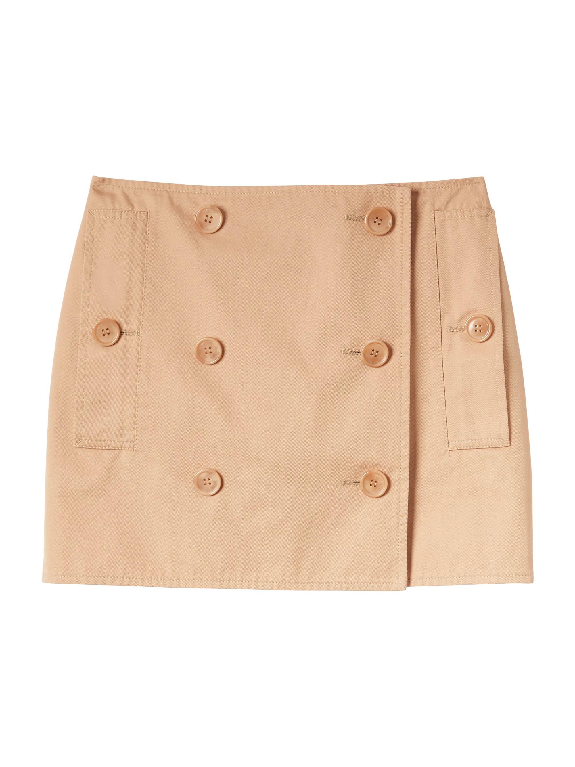 Burberry Women's Cotton Gabardine Trench Miniskirt - Beige