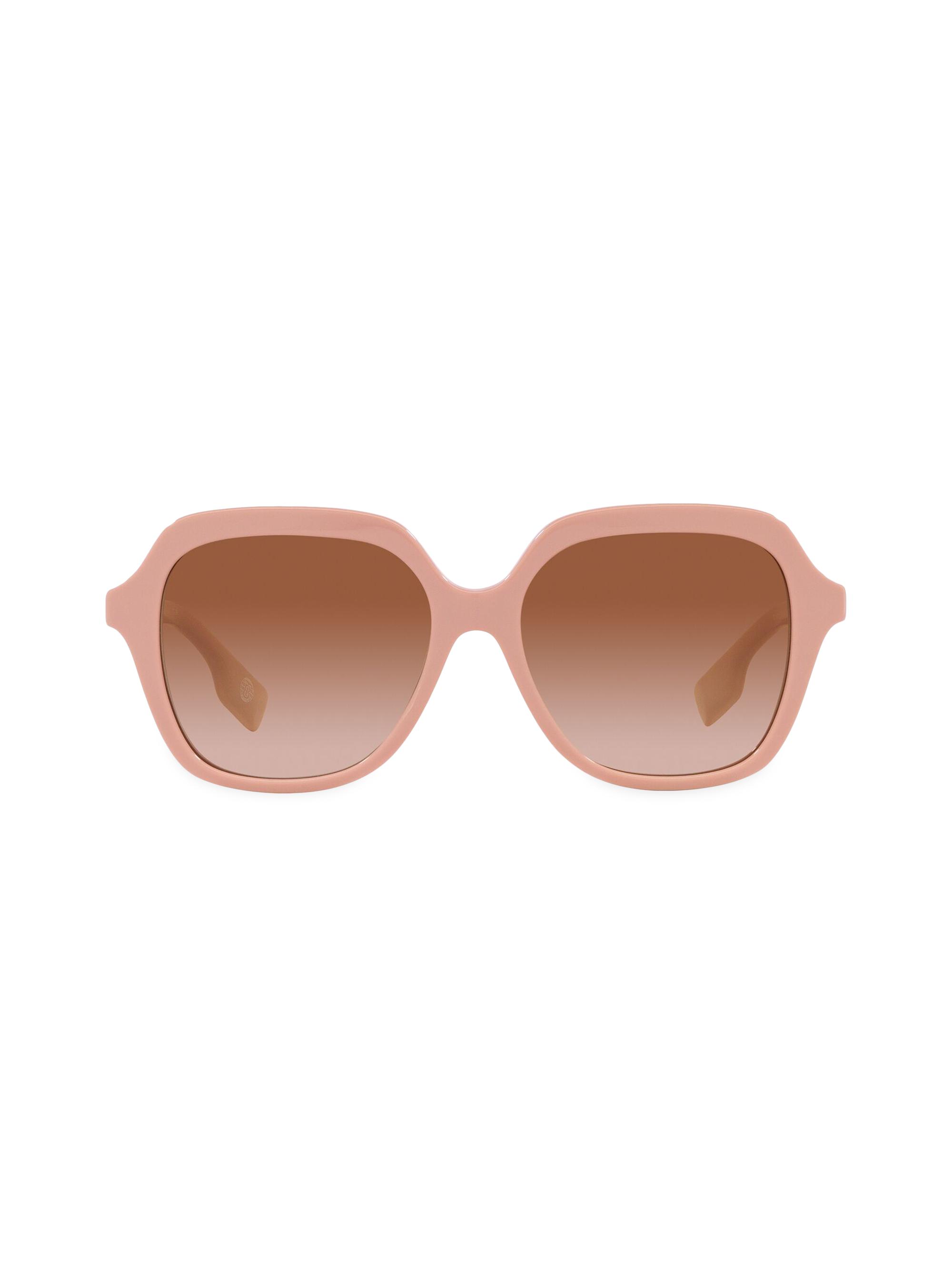 Burberry Women's Joni 55MM Square Sunglasses - Pink