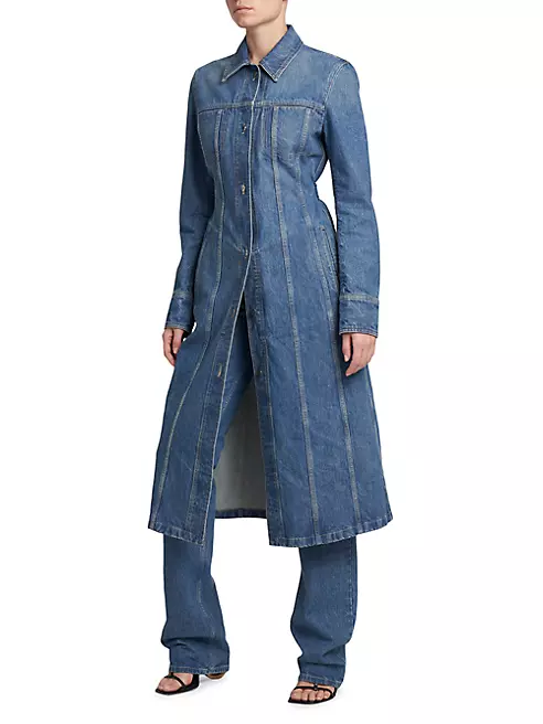 Monogram Denim Trench Coat - Women - Ready-to-Wear