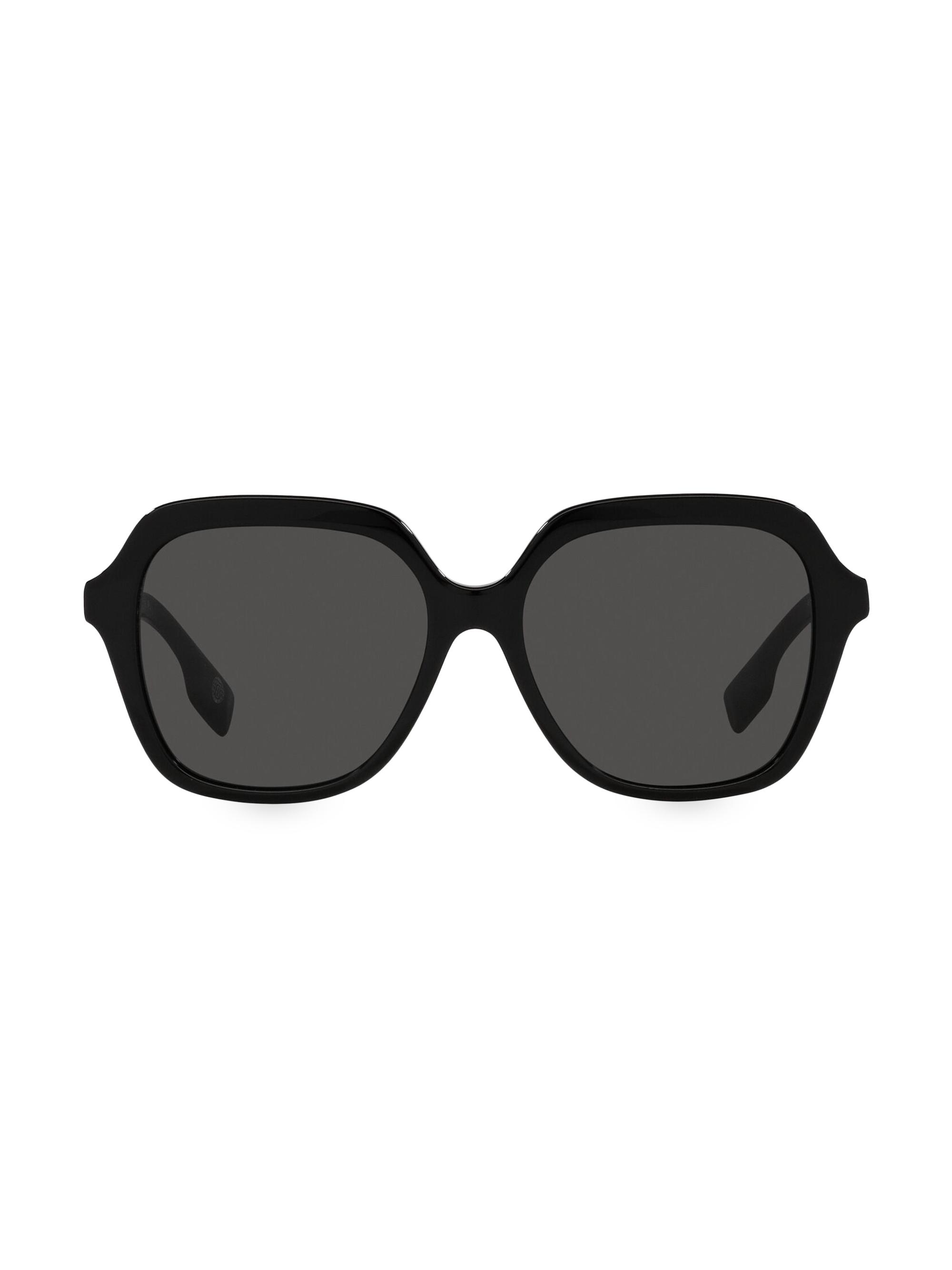 Burberry Women's Joni 55MM Square Sunglasses - Black