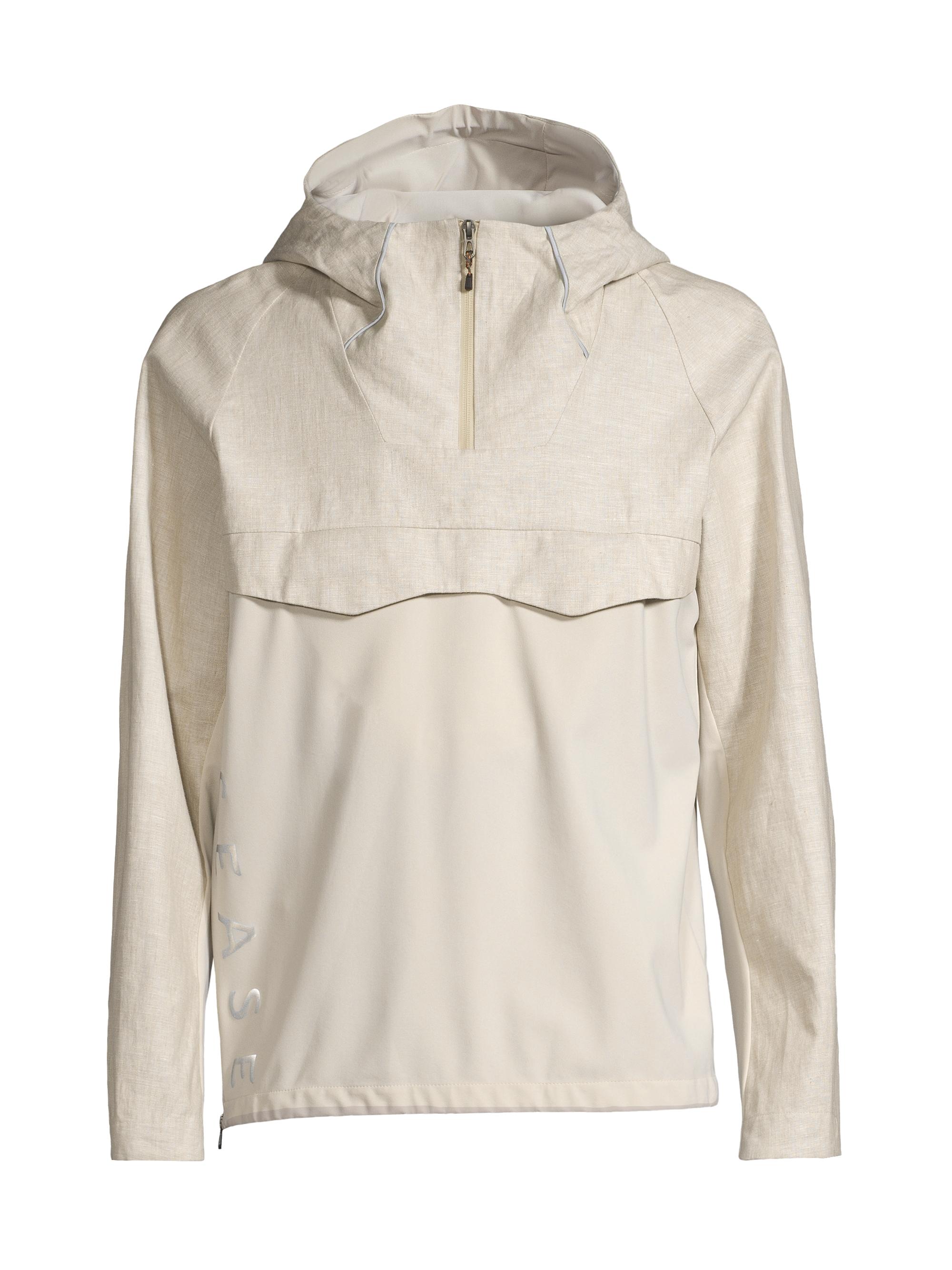 Sease Men's Backflip Linen Shell Jacket - Beige