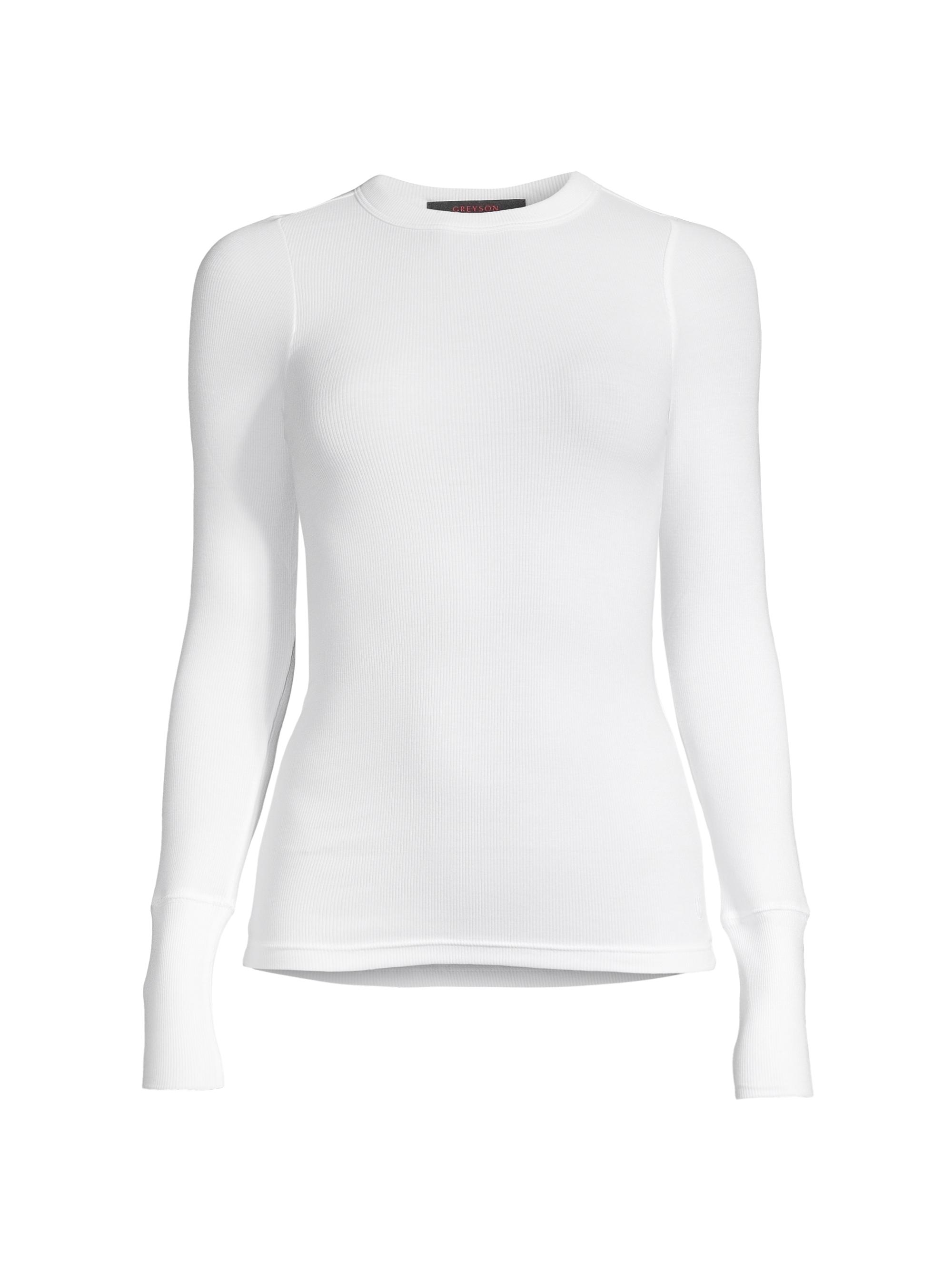 Greyson Women's Orion Ribbed Long-Sleeve Top - Arctic