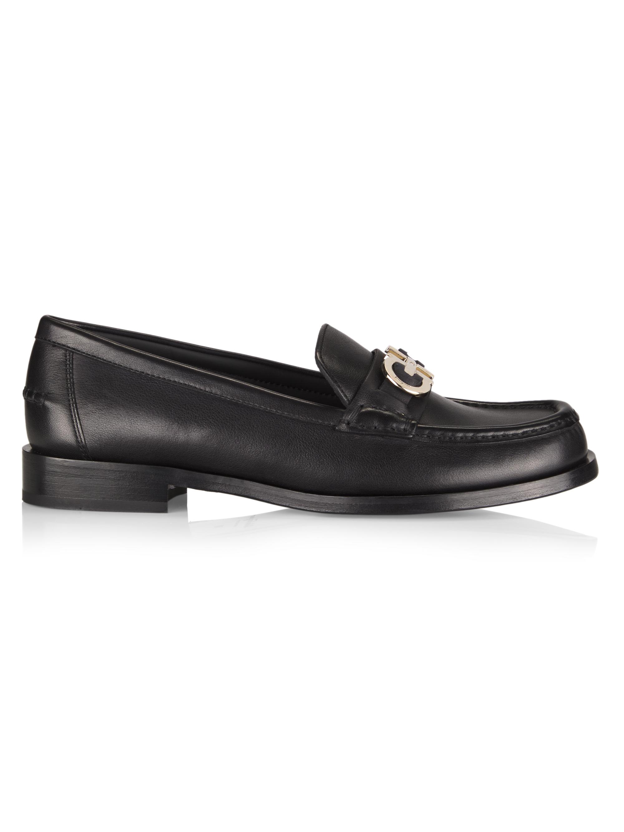 Shop FERRAGAMO Ofelia Leather Loafers | Saks Fifth Avenue