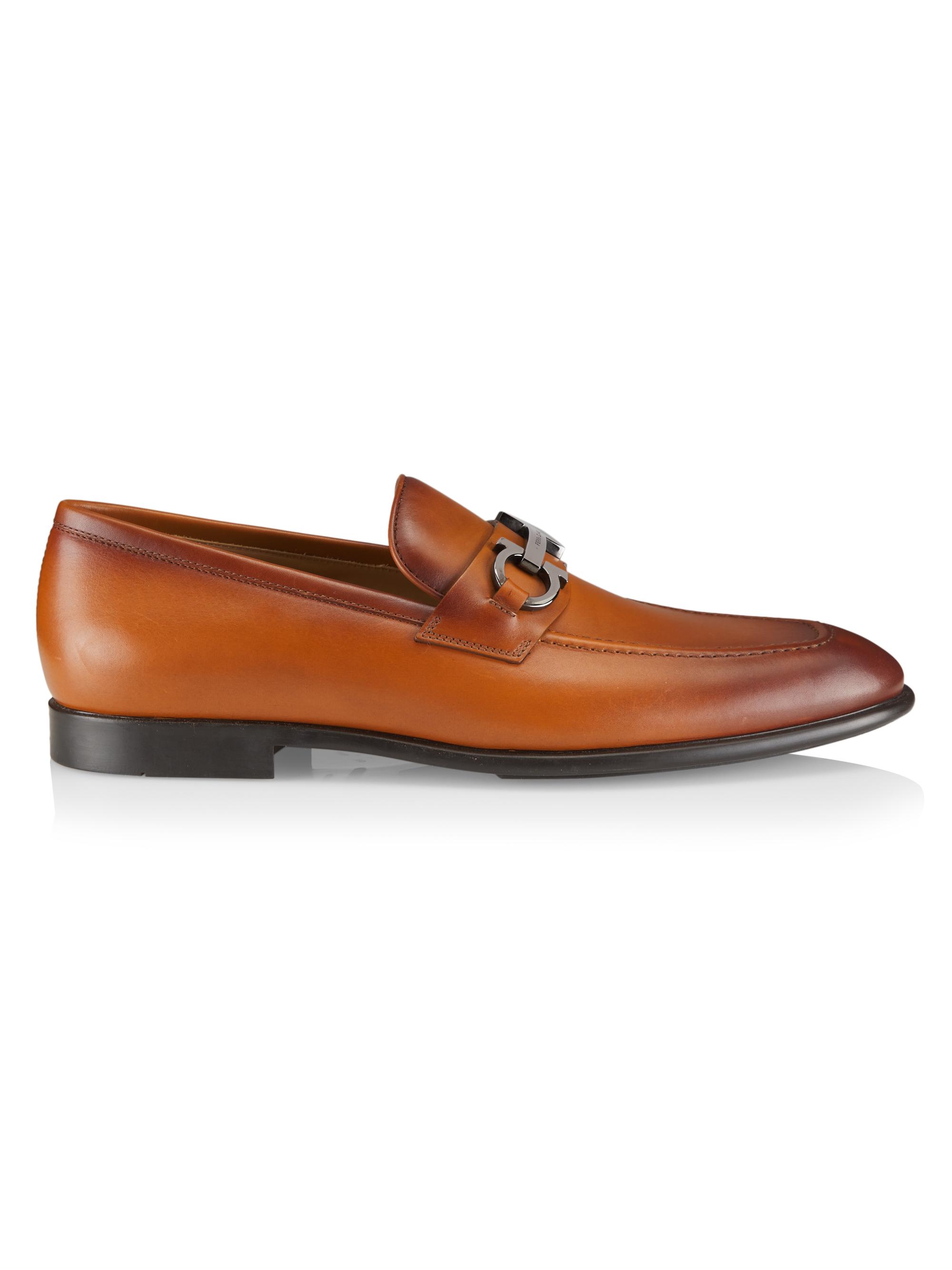 FERRAGAMO Grandioso Gancini Bit Leather Loafers | Saks Fifth Avenue