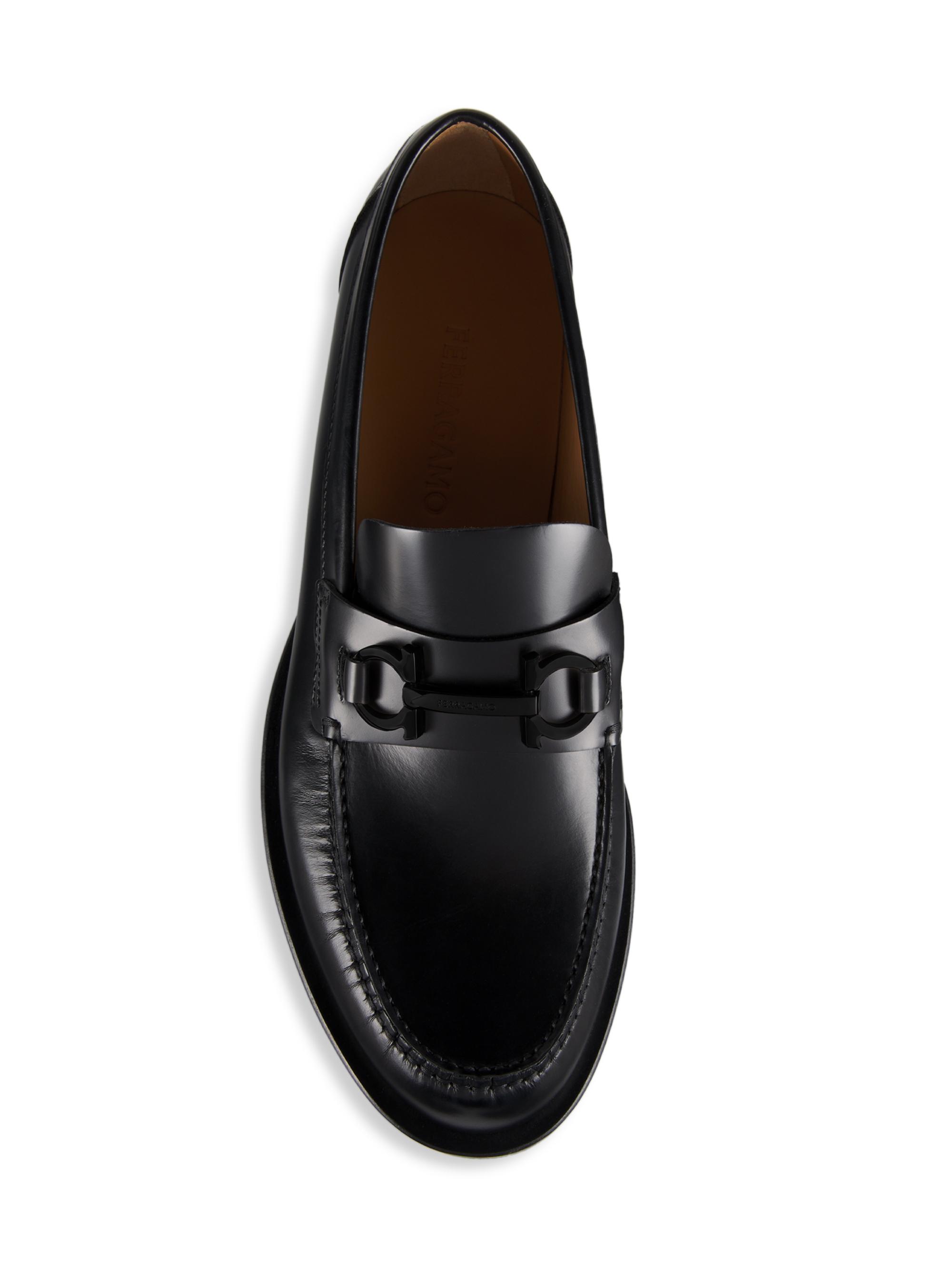 Ferragamo Fort Gancho Horsebit-plaque loafers - Brown