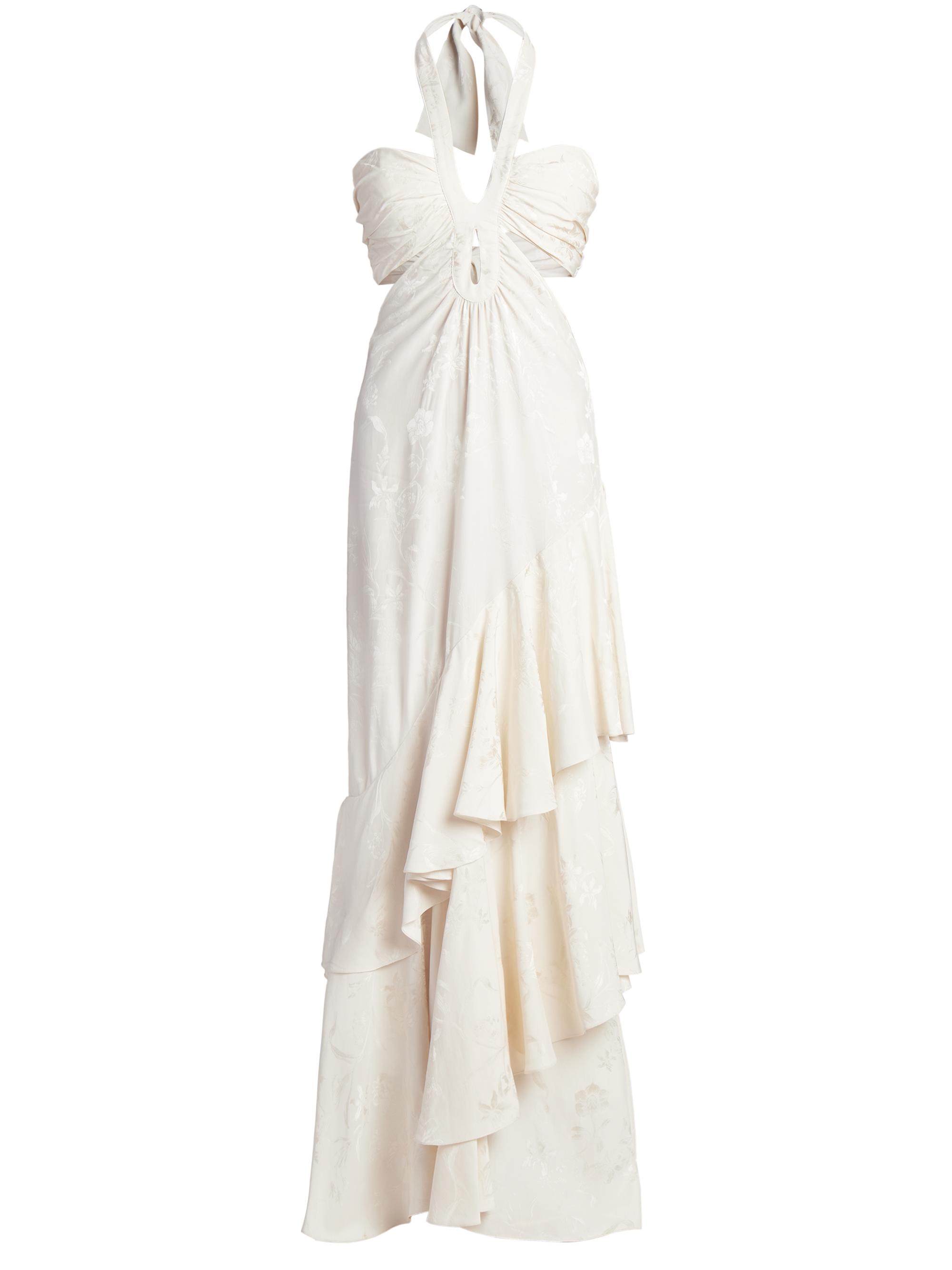 white short sleeve midi dress Mac Duggal Fitted Boucle Short Sleeve Button Up Dress, Womens, 8, Ivory