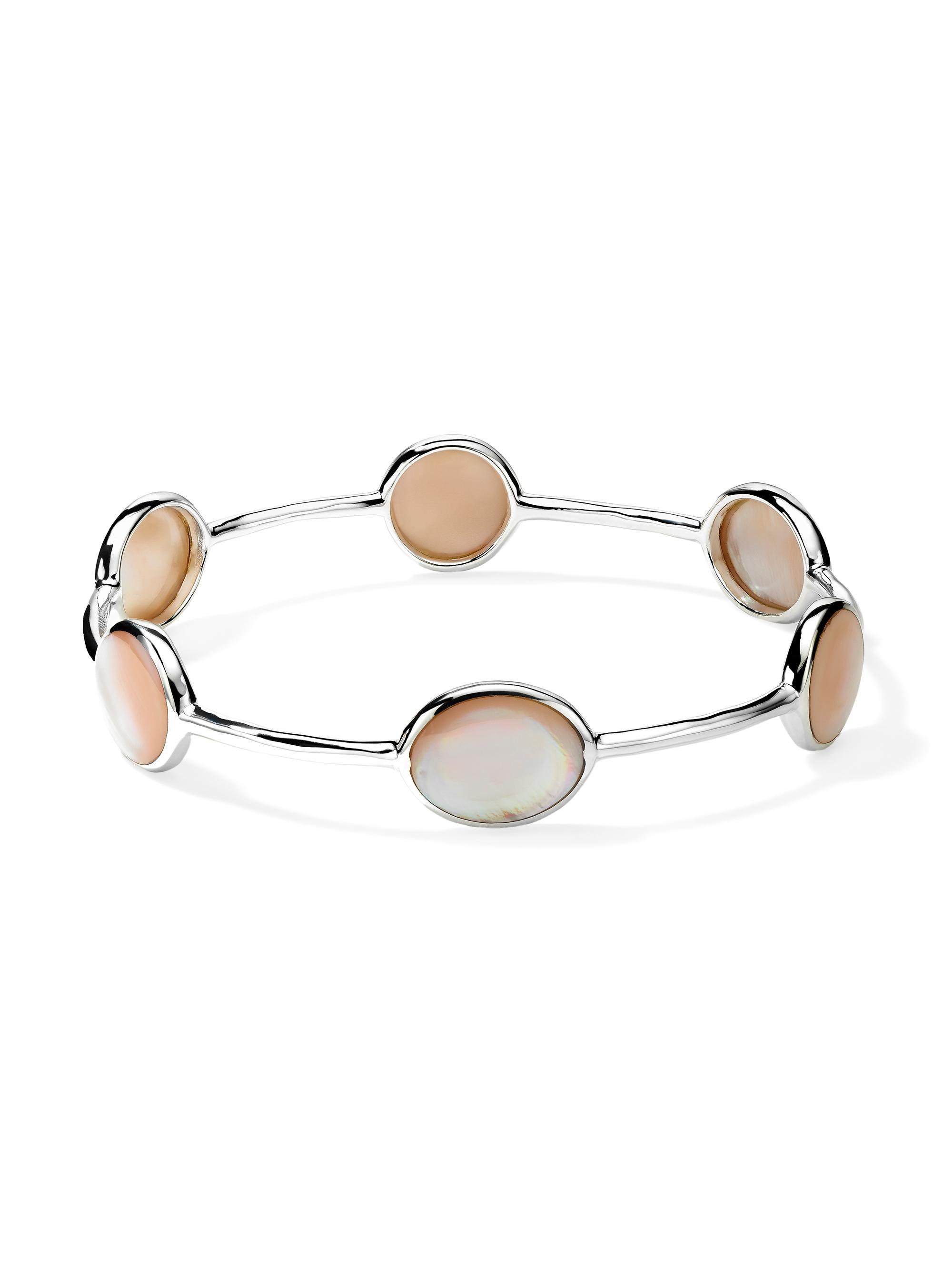 Ippolita Women's Polished Rock Candy Sterling Silver & Mother-Of-Pearl Bangle - Pink Mother Of Pearl