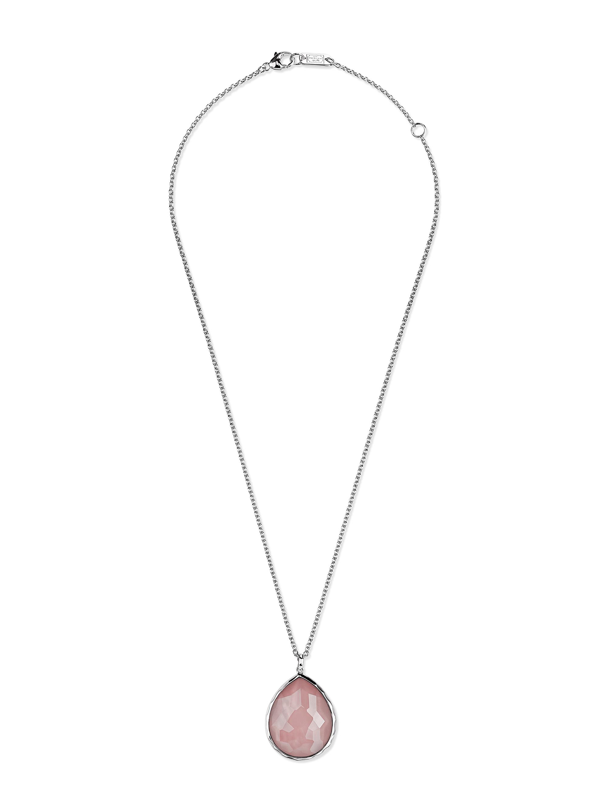 Ippolita Women's Rock Candy Sterling Silver, Rock Crystal & Shell  Pendant Necklace - Pink Mother Of Pearl