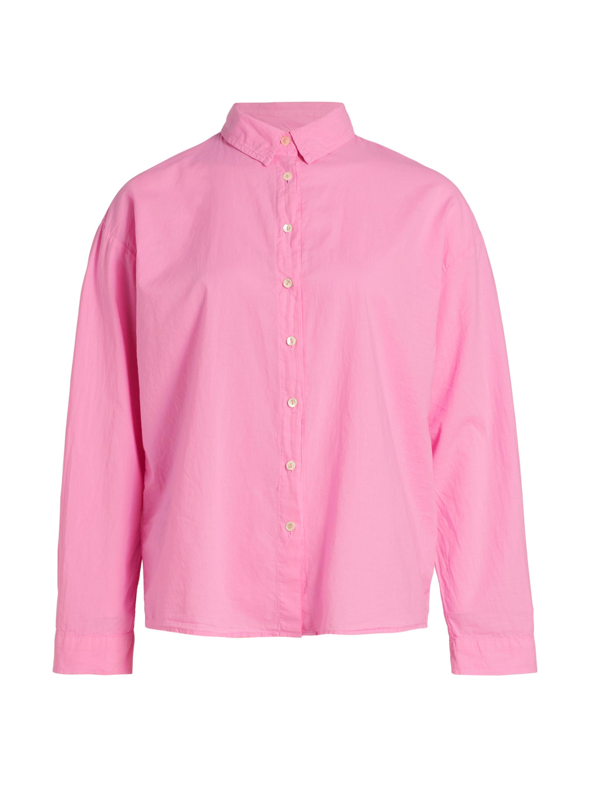 Velvet by Graham & Spencer Women's Devyn Linen Button-Front Shirt - Flamingo