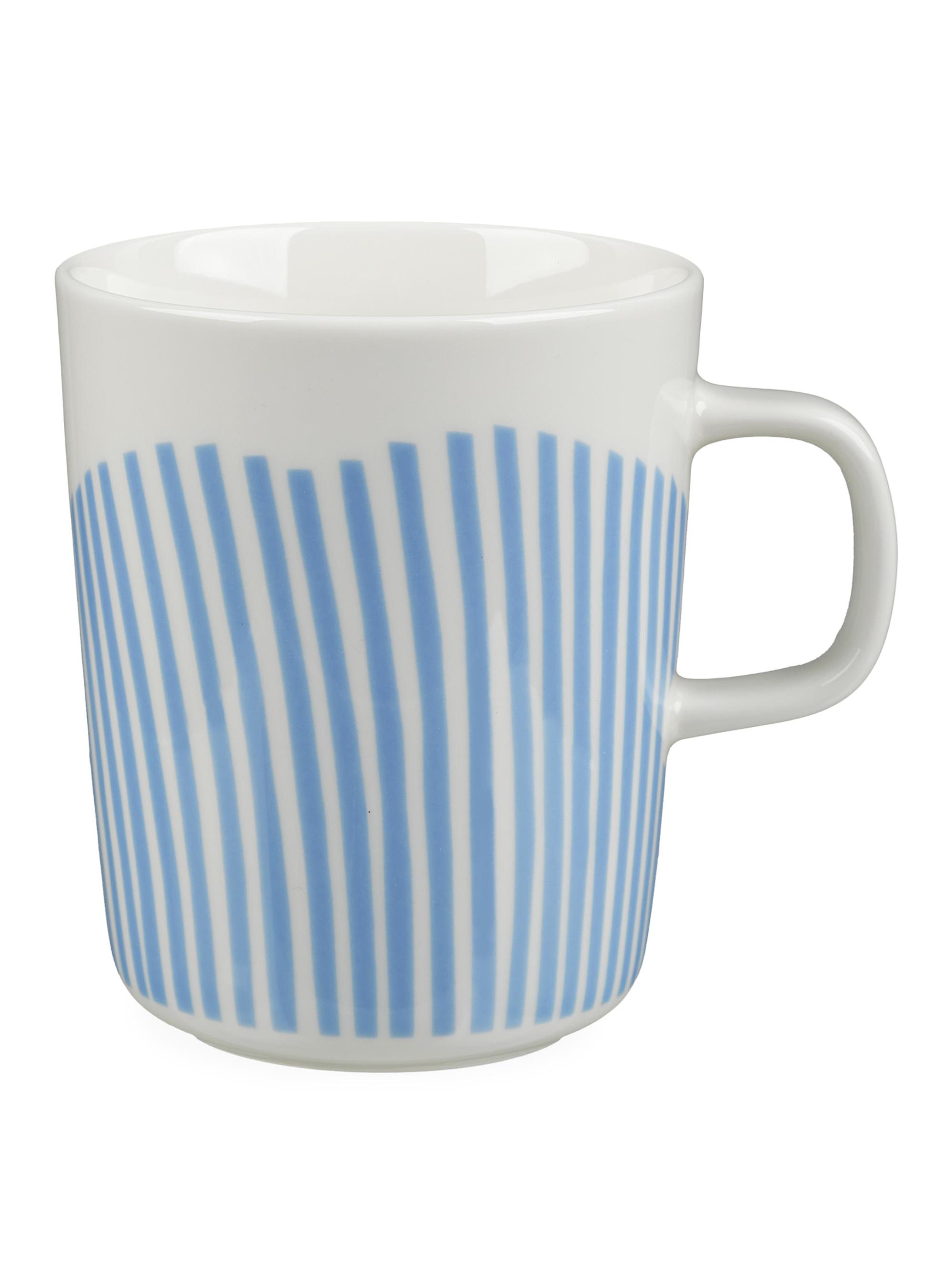 Marimekko Retrofuturism Uimari Mug - White Blue