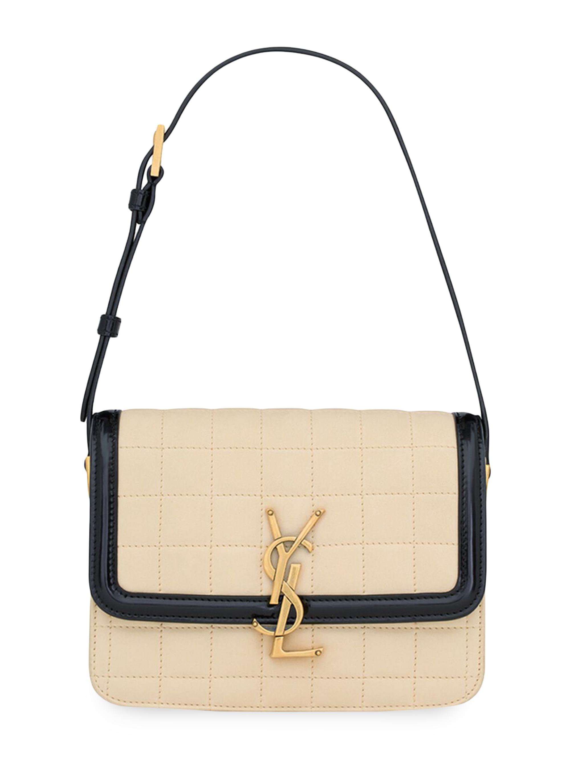 Saint Laurent Solferino Small Satchel in Quilted Suede | Saks