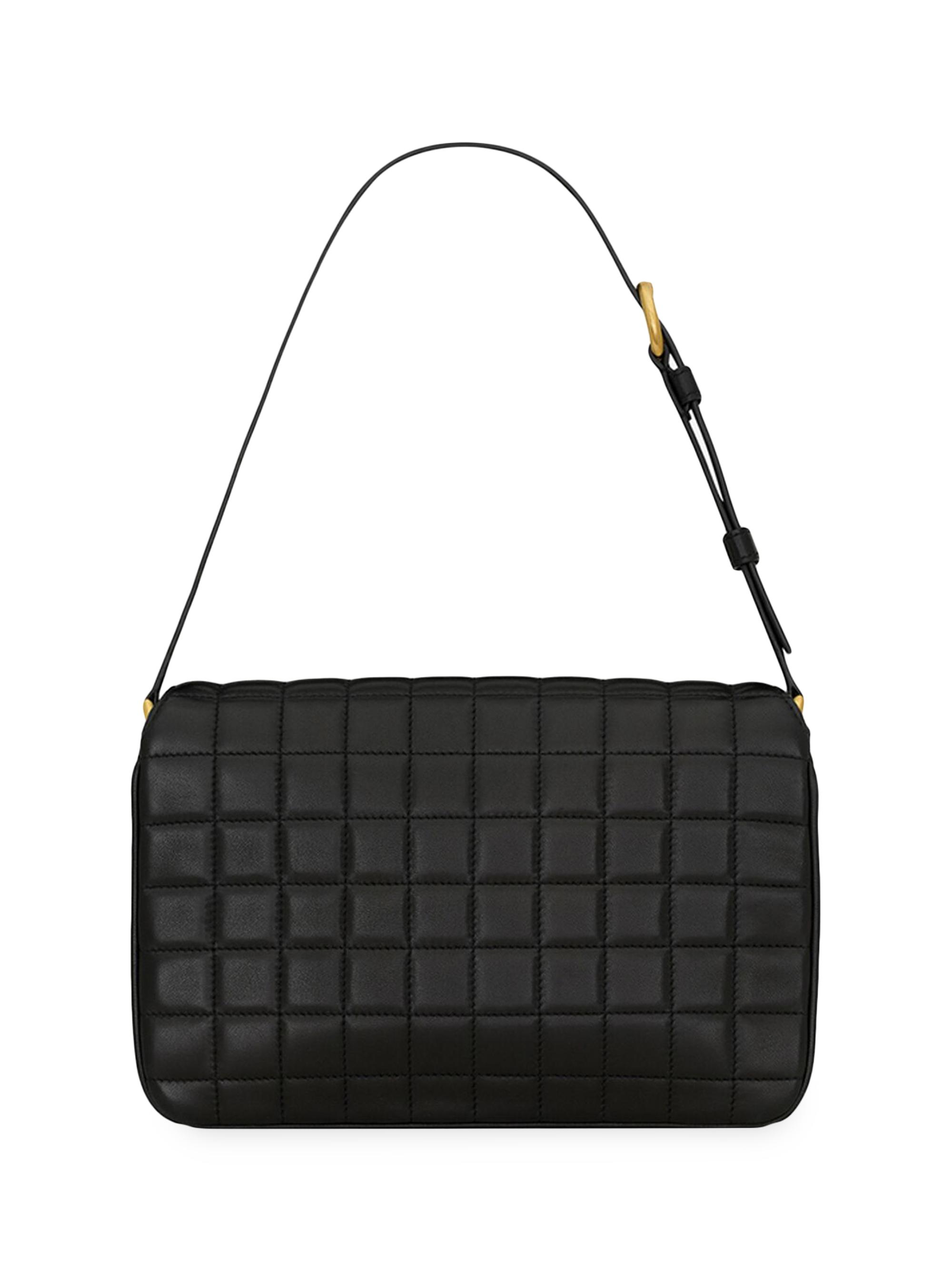 Saint Laurent Le Maillon Satchel in Quilted Lambskin | Saks Fifth