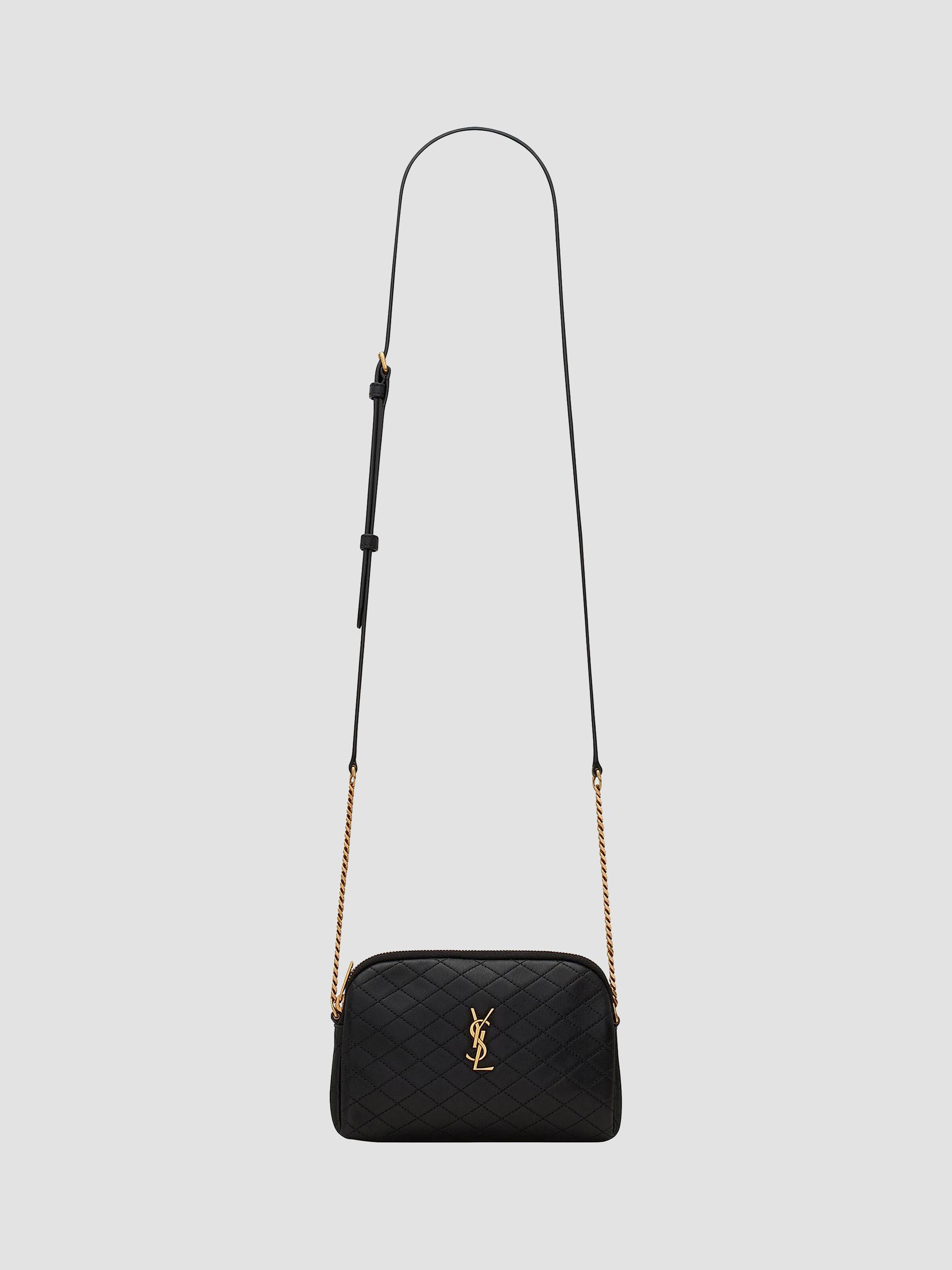 Saint Laurent Women's Gaby Zipped Pouch in Quilted Lambskin - Nero | Thumbnail 6