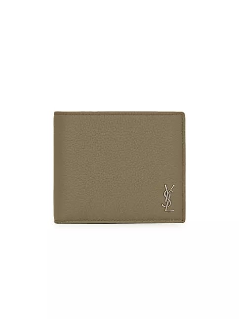 Louis Vuitton Brown Leather Logo Button Close Fold Latch Wallets