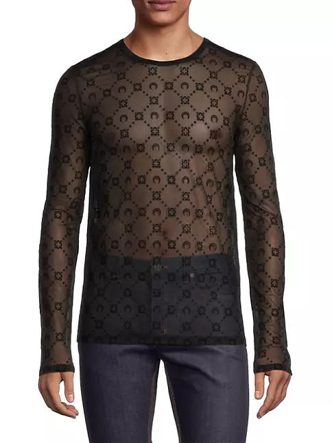 Louis Vuitton, Shirts, Louis Vuitton Monogram Logo Layered Mesh Shirt