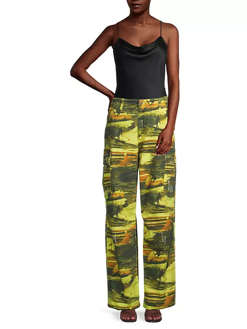 Shop ERL Surfing Printed Cargo Pants   Saks Fifth Avenue
