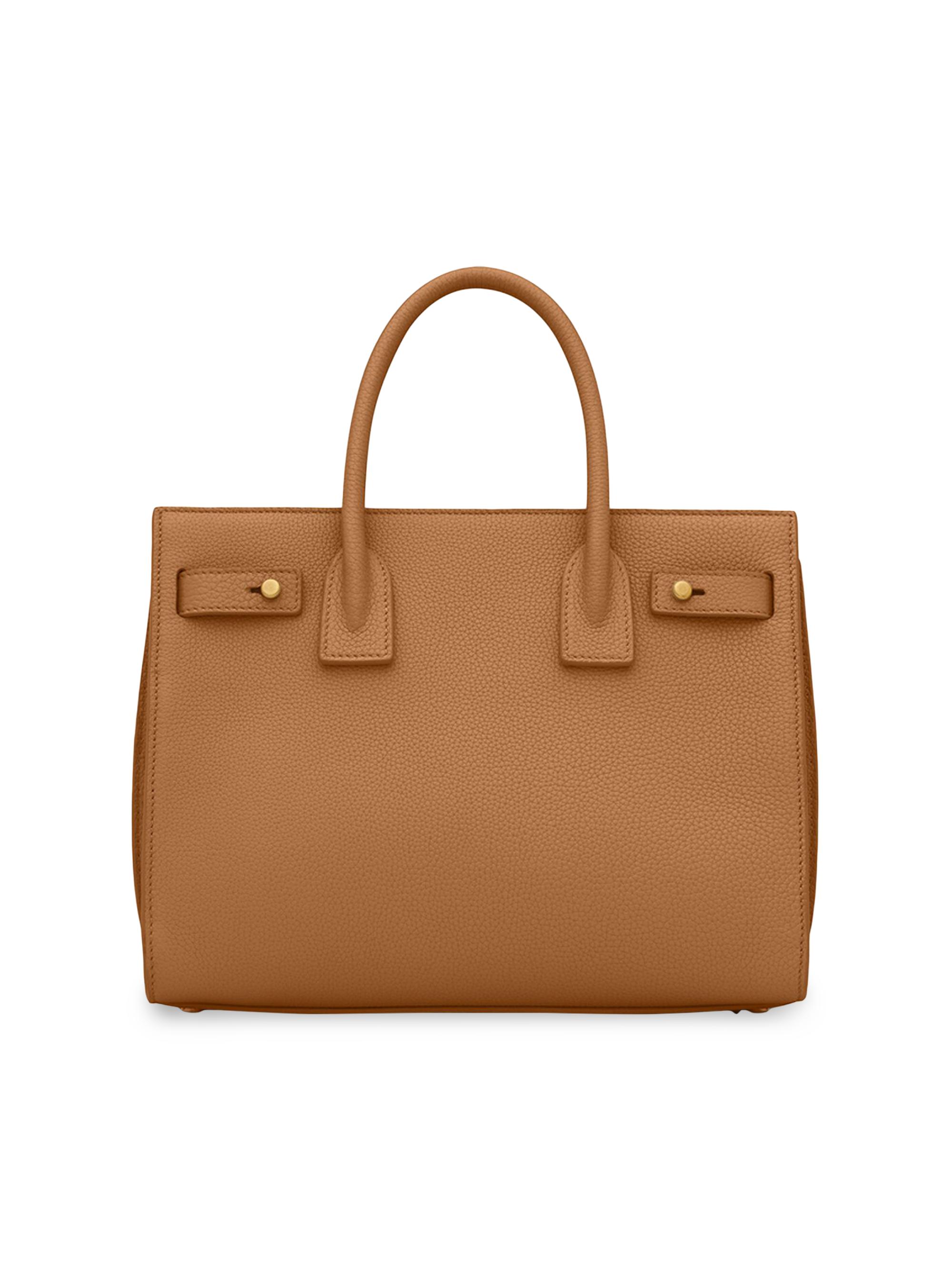 Mini Sac Smooth Leather Top Handle Bag