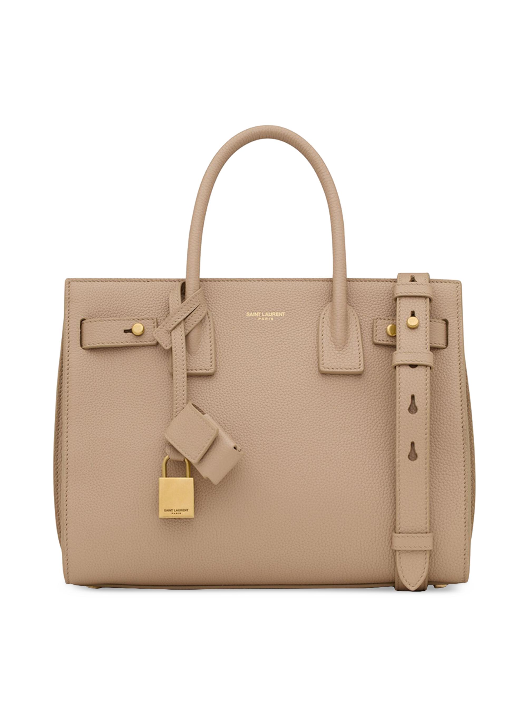 Saint Laurent Women's Sac De Jour Baby Top Handle Bag - Dark Beige