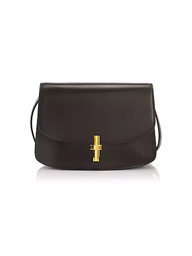 Saks Fifth Avenue Leather Purse black color crossbody bag