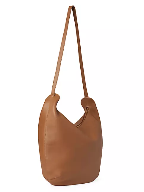 The Row Allie N/S Leather Hobo Bag