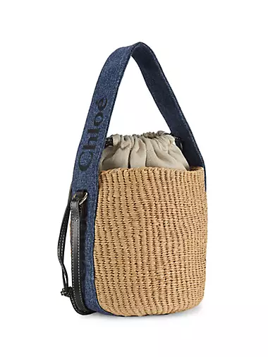 Woody Woven Basket Bag