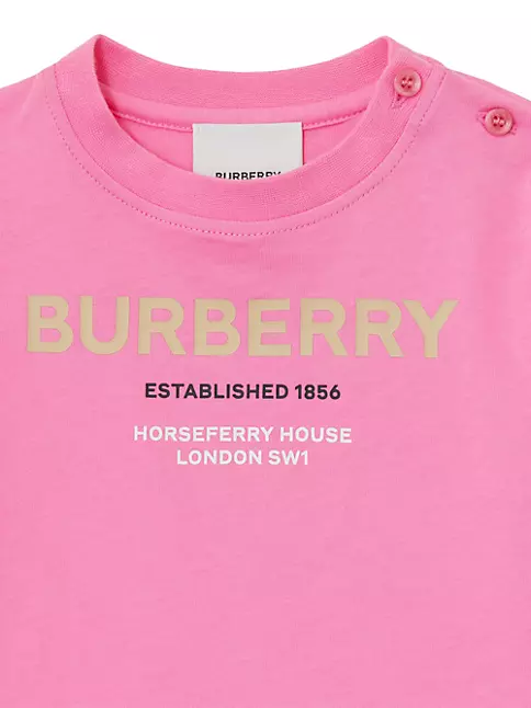 Shop Burberry Baby Girl's & Little Girl's Cedar Logo T-Shirt