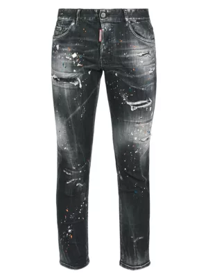 Dsquared2 paint splatter skinny jeans - Green