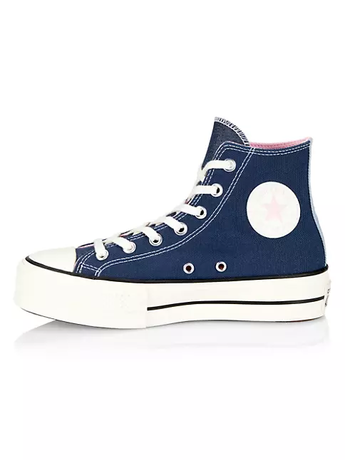Converse Chuck Taylor All Star Lift Denim Fashion Sneaker in Blue