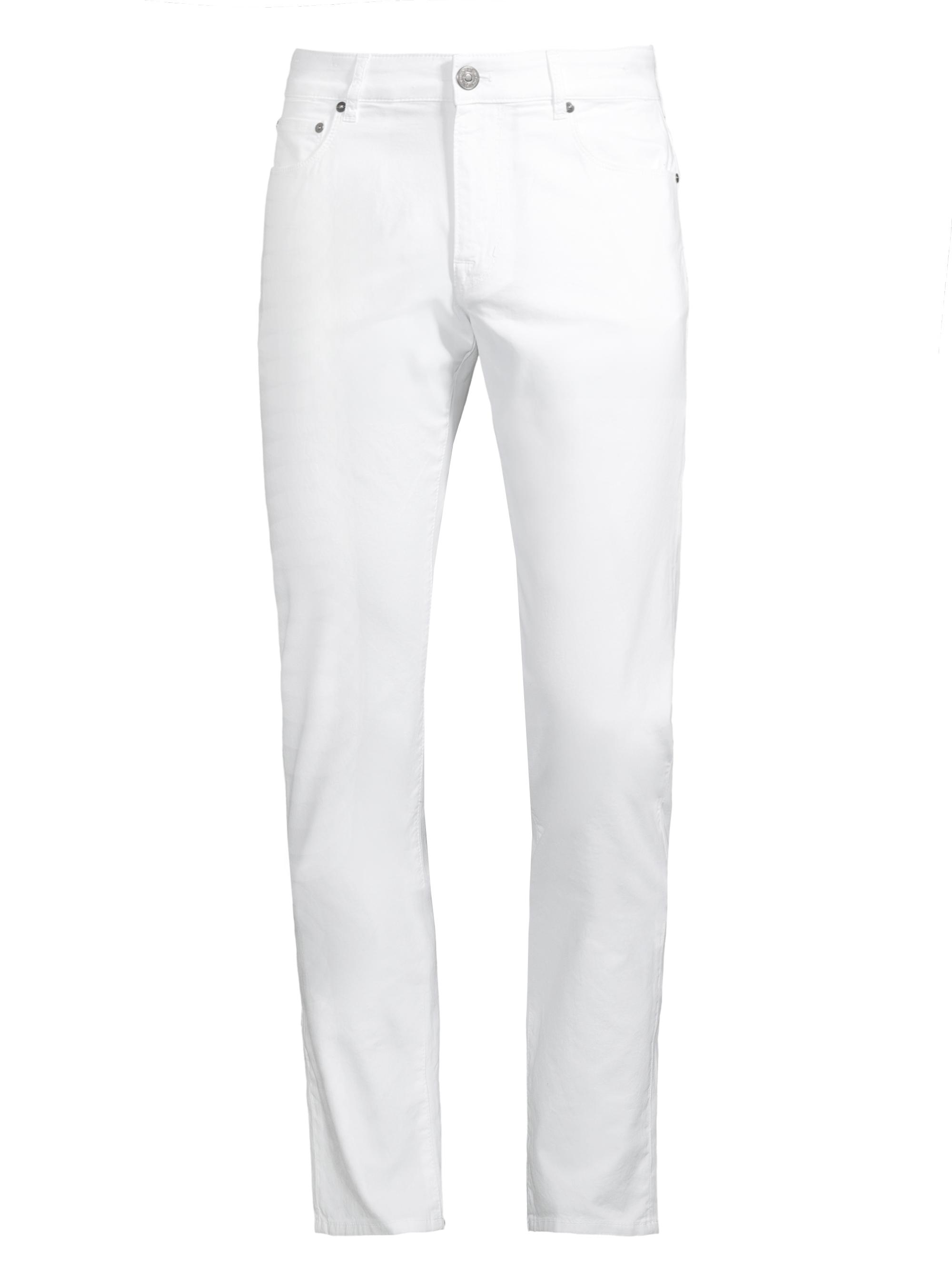 PT Torino Men's Stretch Cotton Straight-Leg Jeans - White