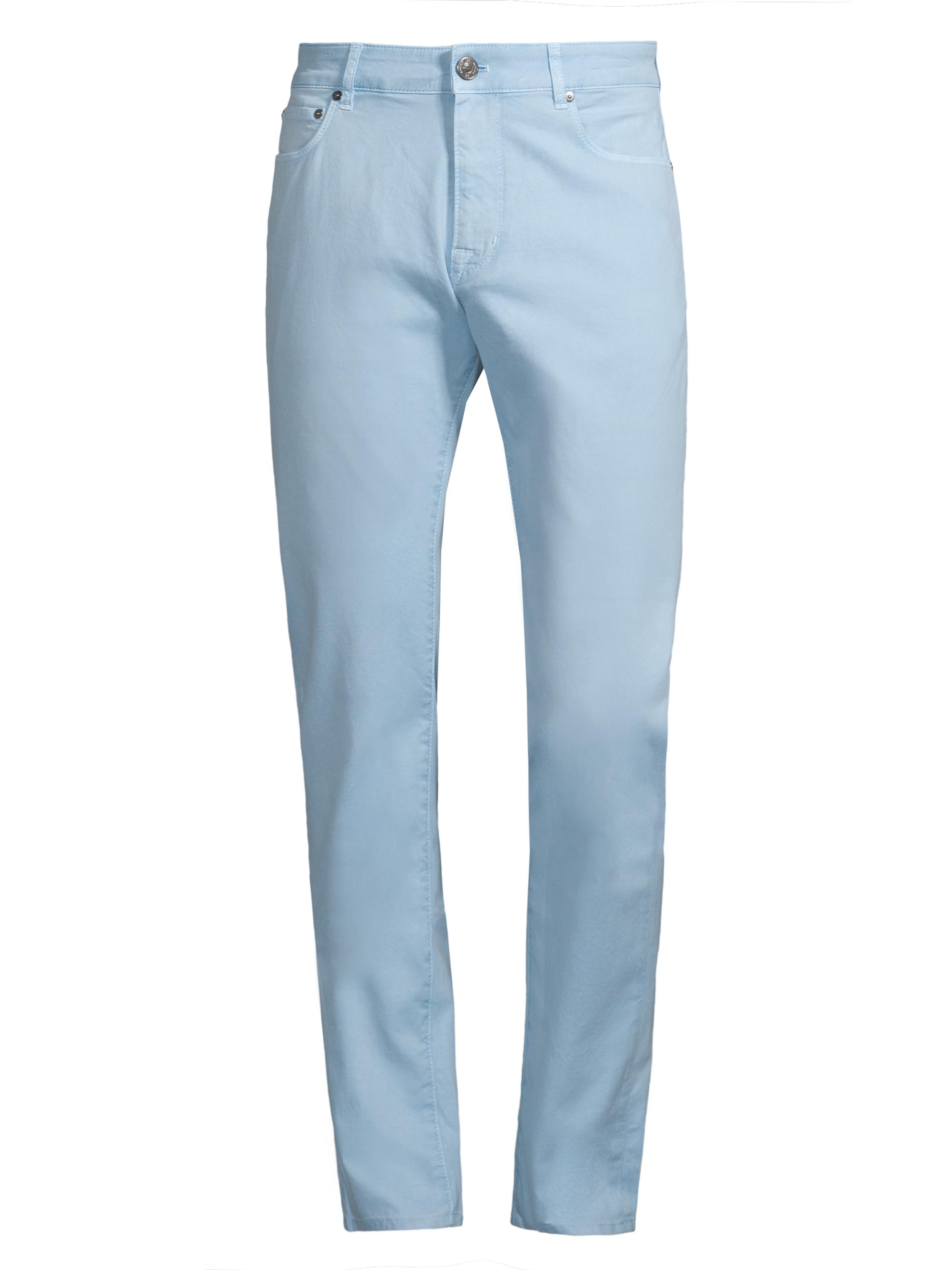 PT Torino Men's Stretch Cotton Straight-Leg Jeans - Light Blue