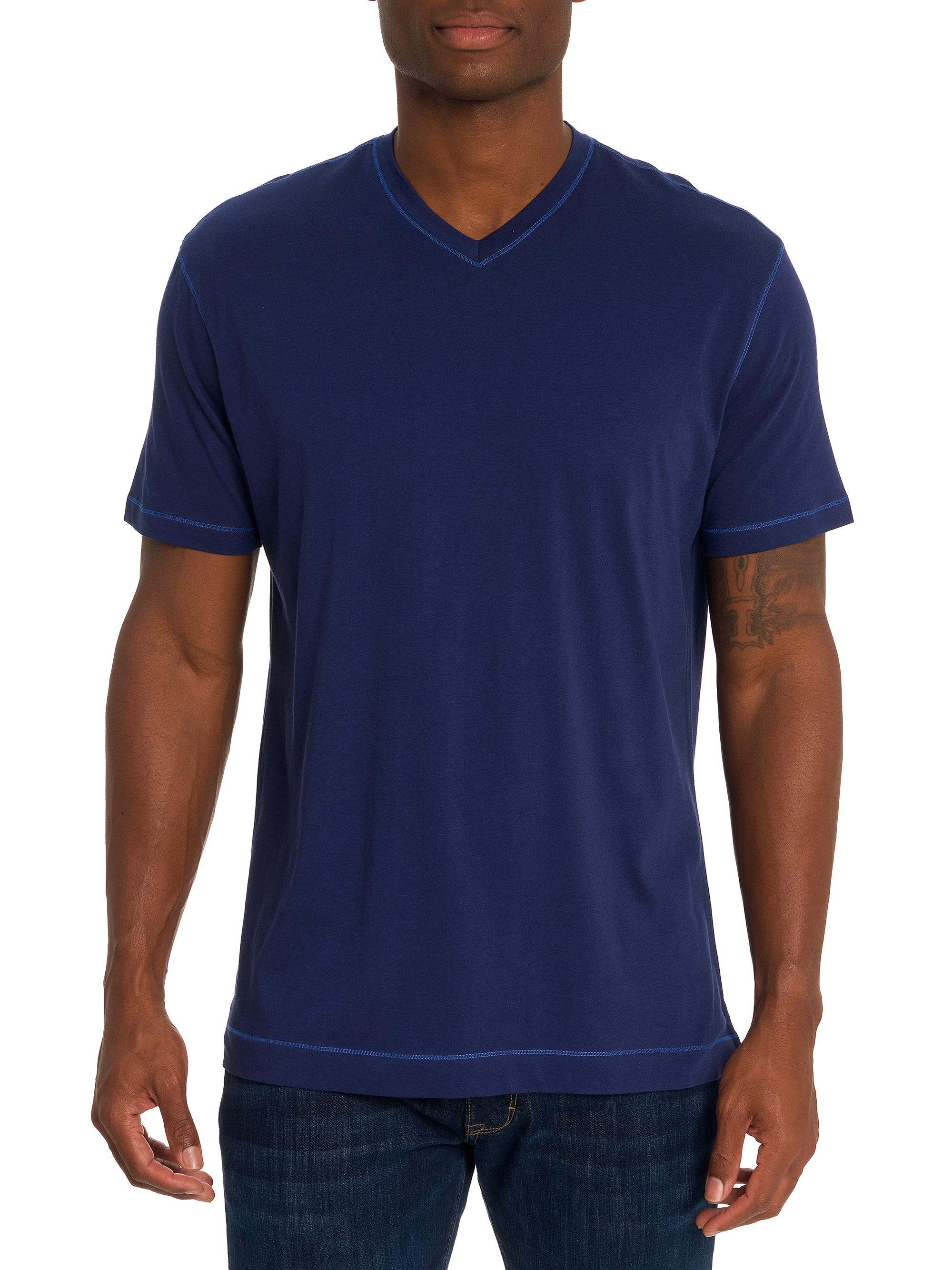 Robert Graham Men's Eastwood V-Neck T-Shirt - Navy