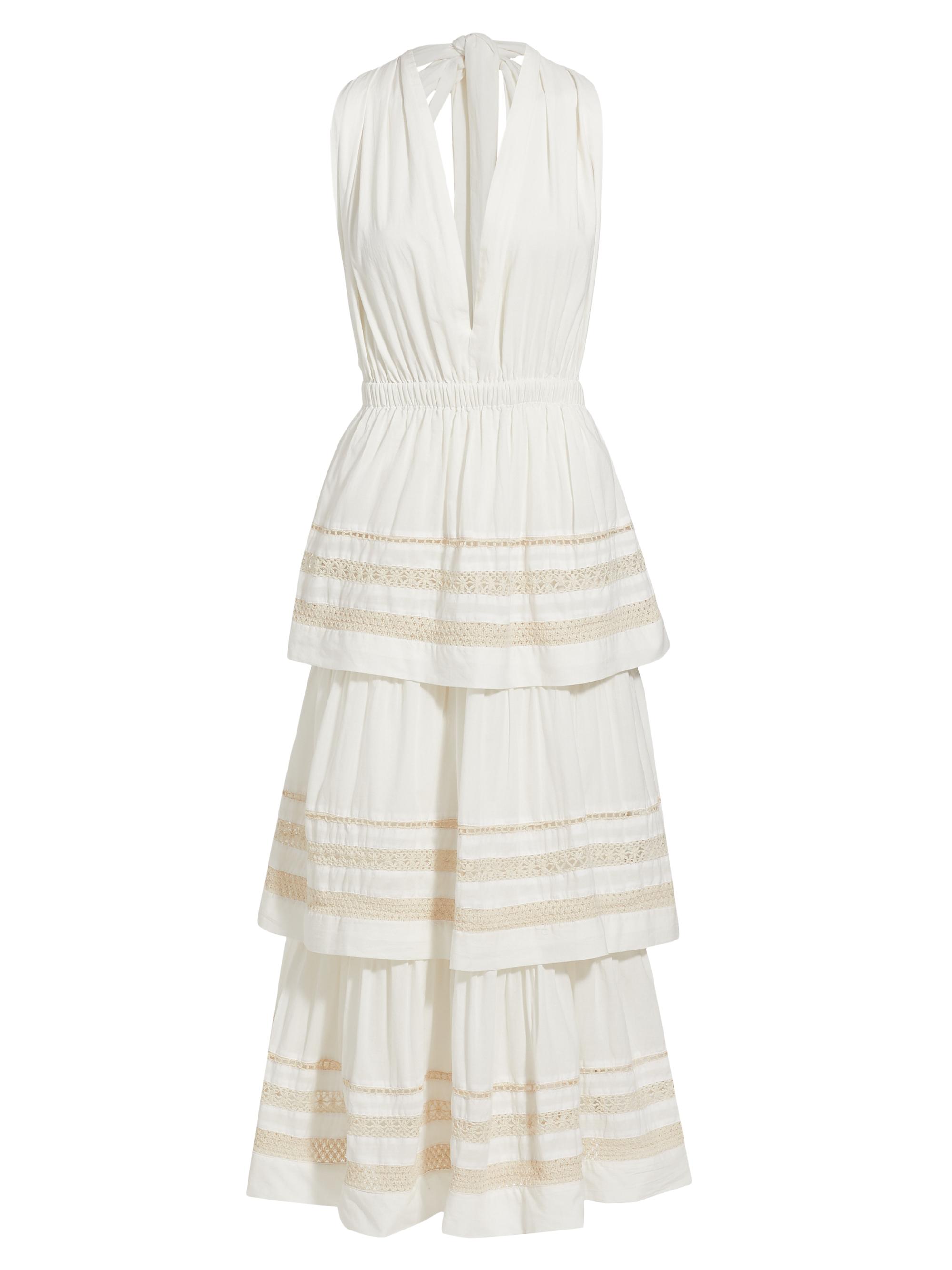 cupped maxi dress Issy Cupped Rib Maxi Dress in Off White – Coco & Lola