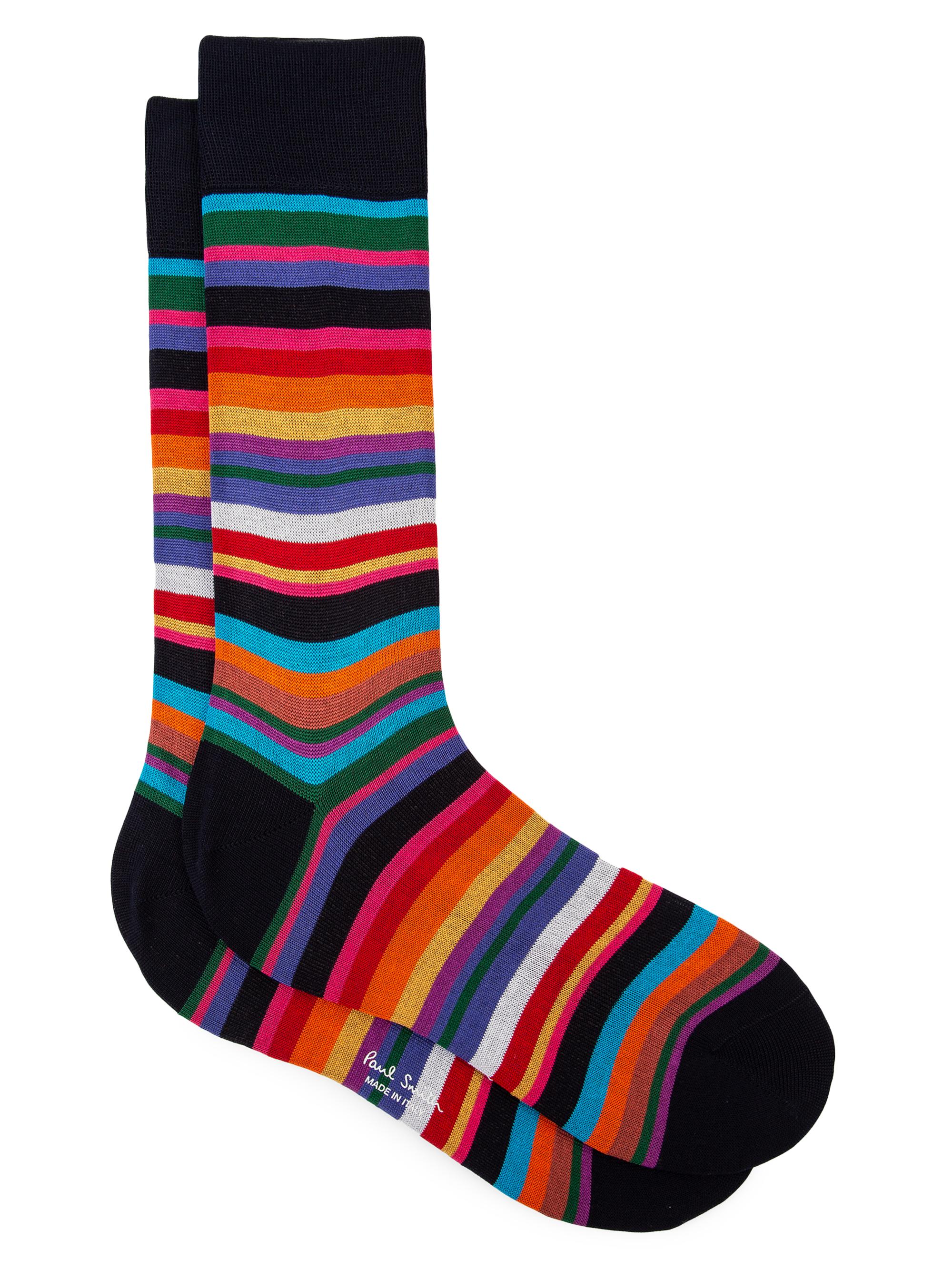 Paul Smith Men's Aldgate Striped Socks - Navy
