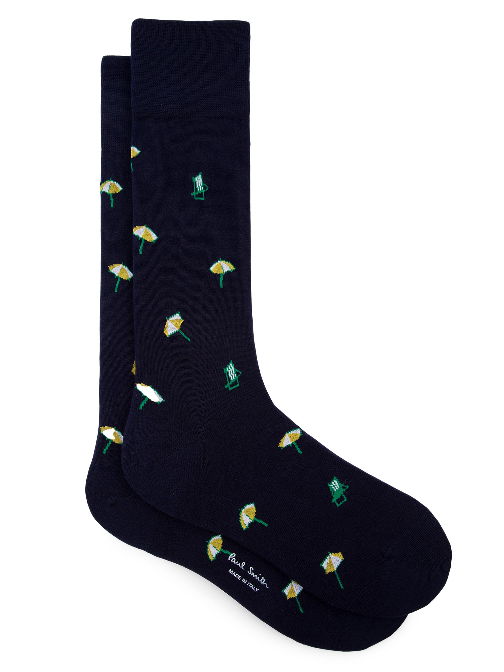 Paul Smith Men's Poolside Calf Socks - Navy