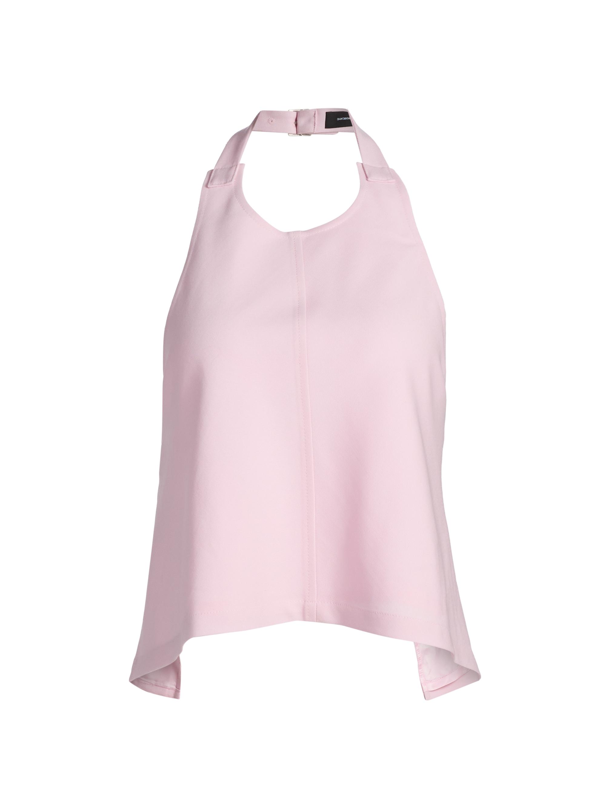 WARDROBE.NYC Women's Backless Halter Top - Blush