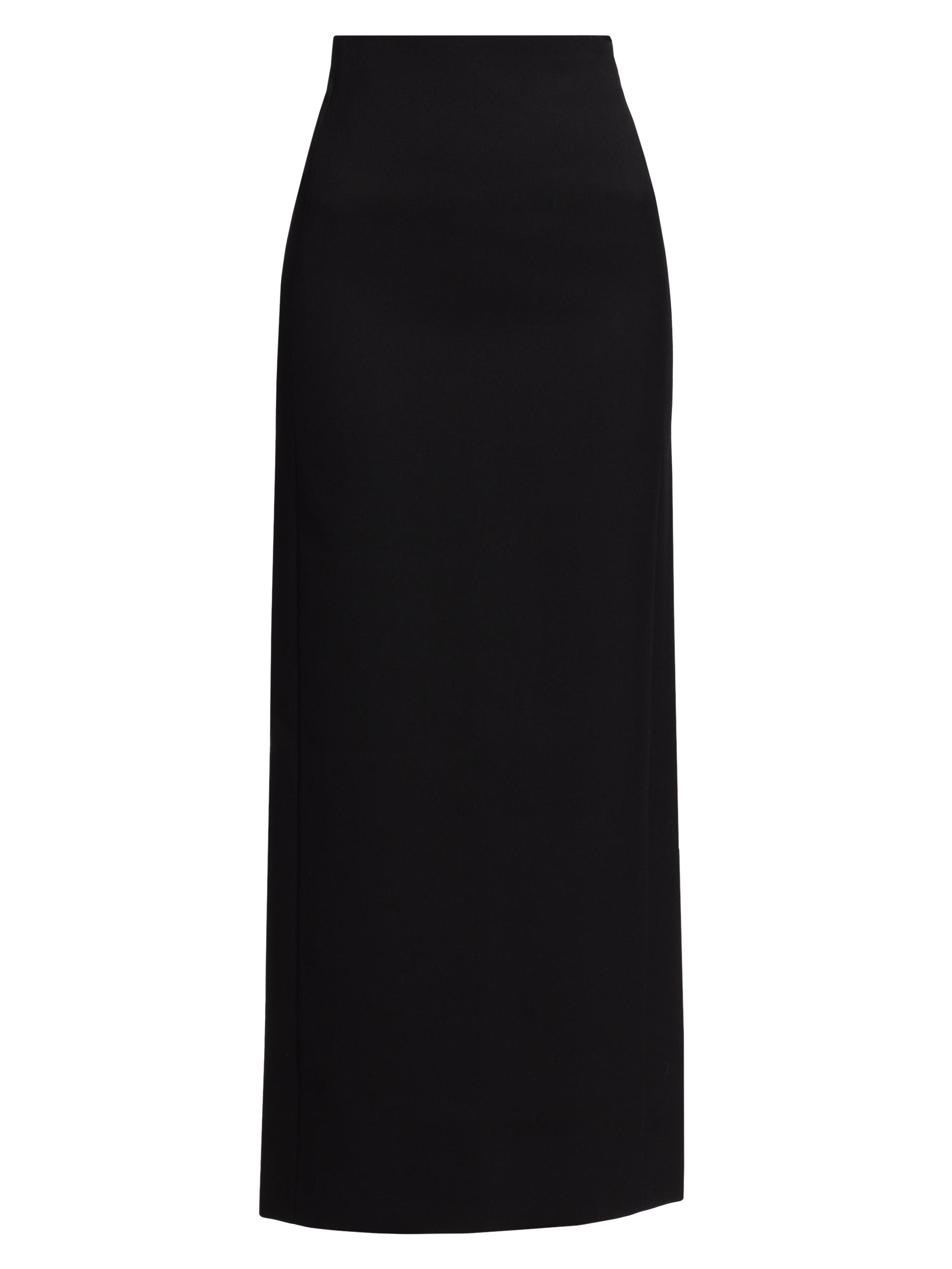 WARDROBE.NYC Women's Virgin Wool Column Maxi Skirt - Black